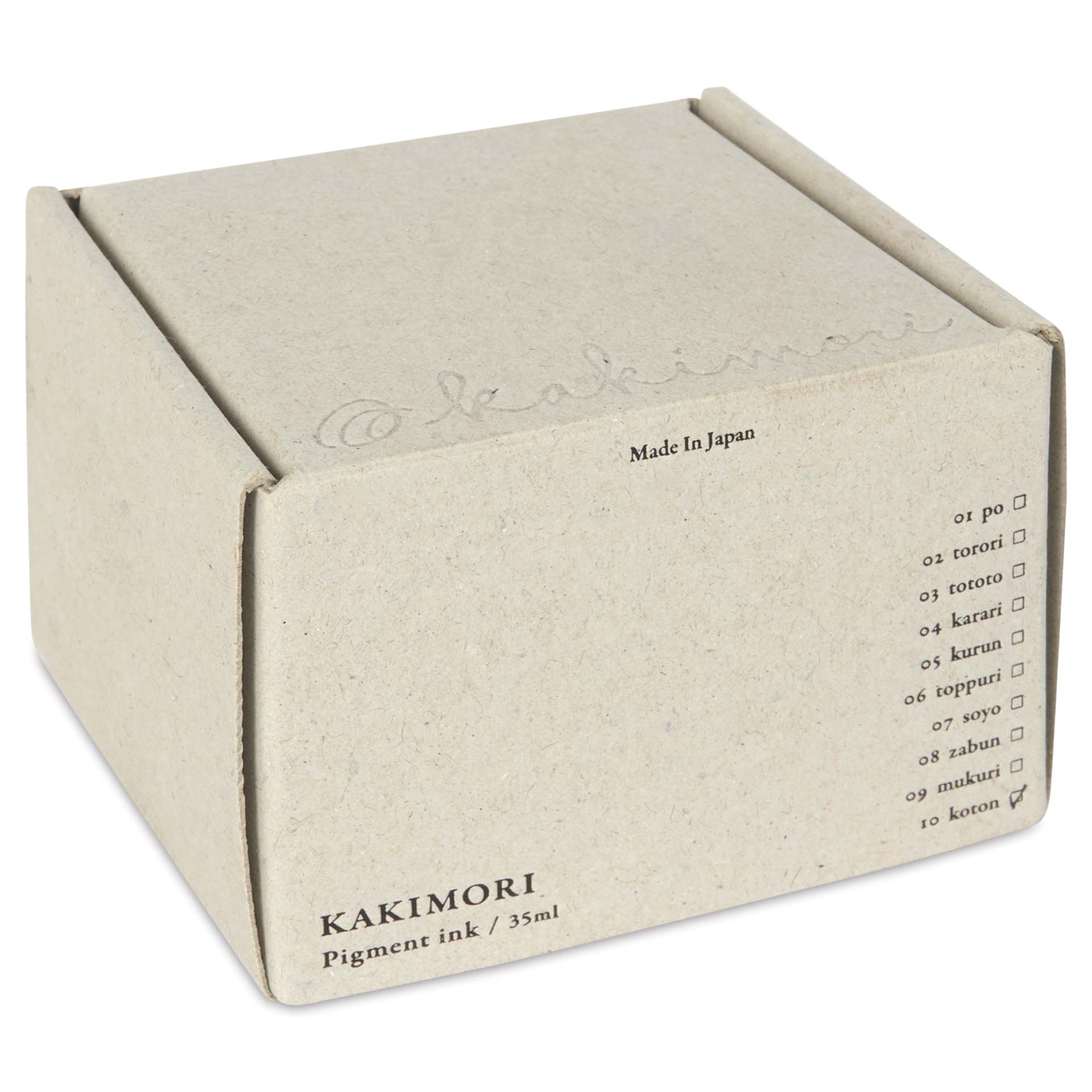Kakimori Pigment Ink - 10 Koton, packaging