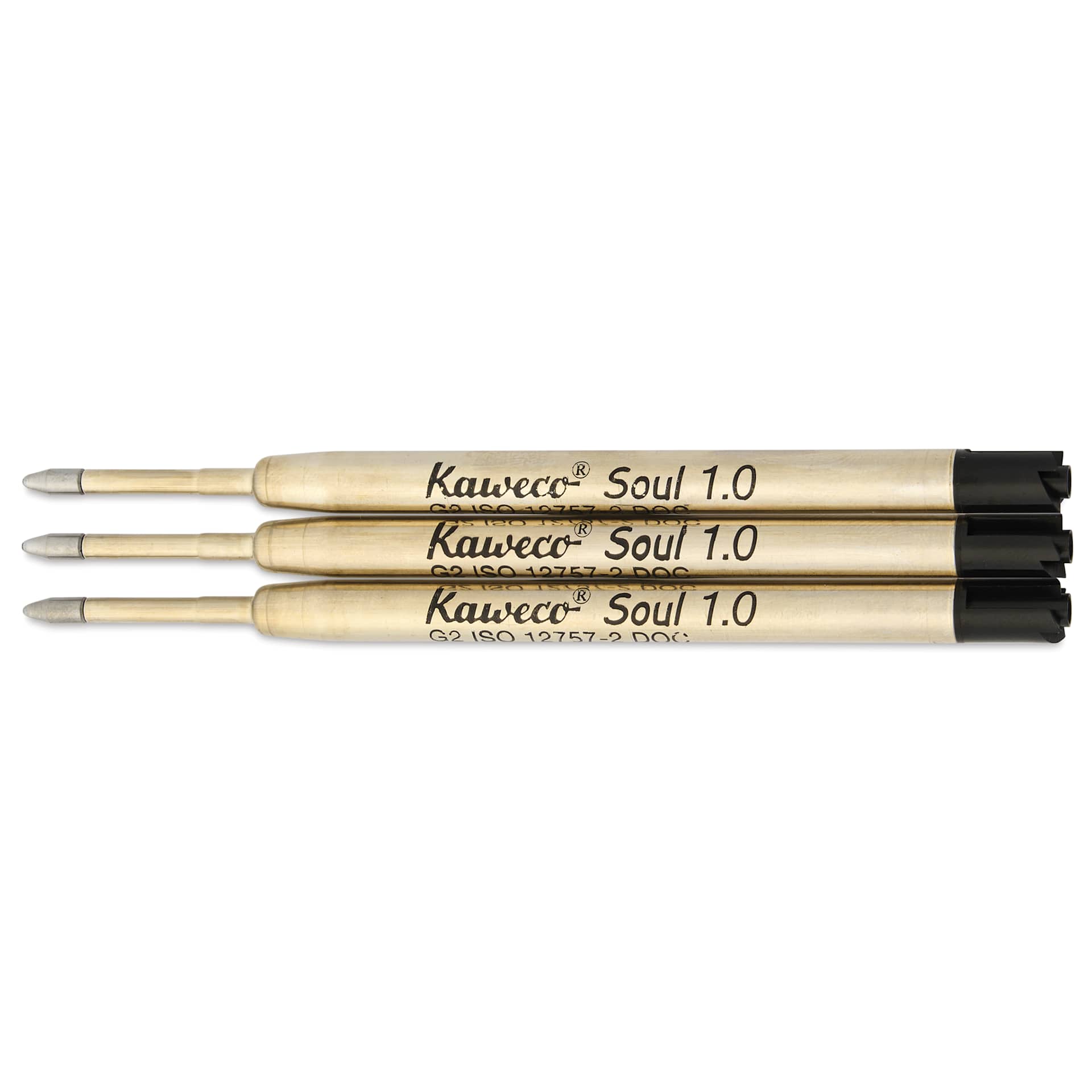 Kaweco G2 Ballpoint Refills - Black, 1.0 mm, Pkg of 3, out of packaging