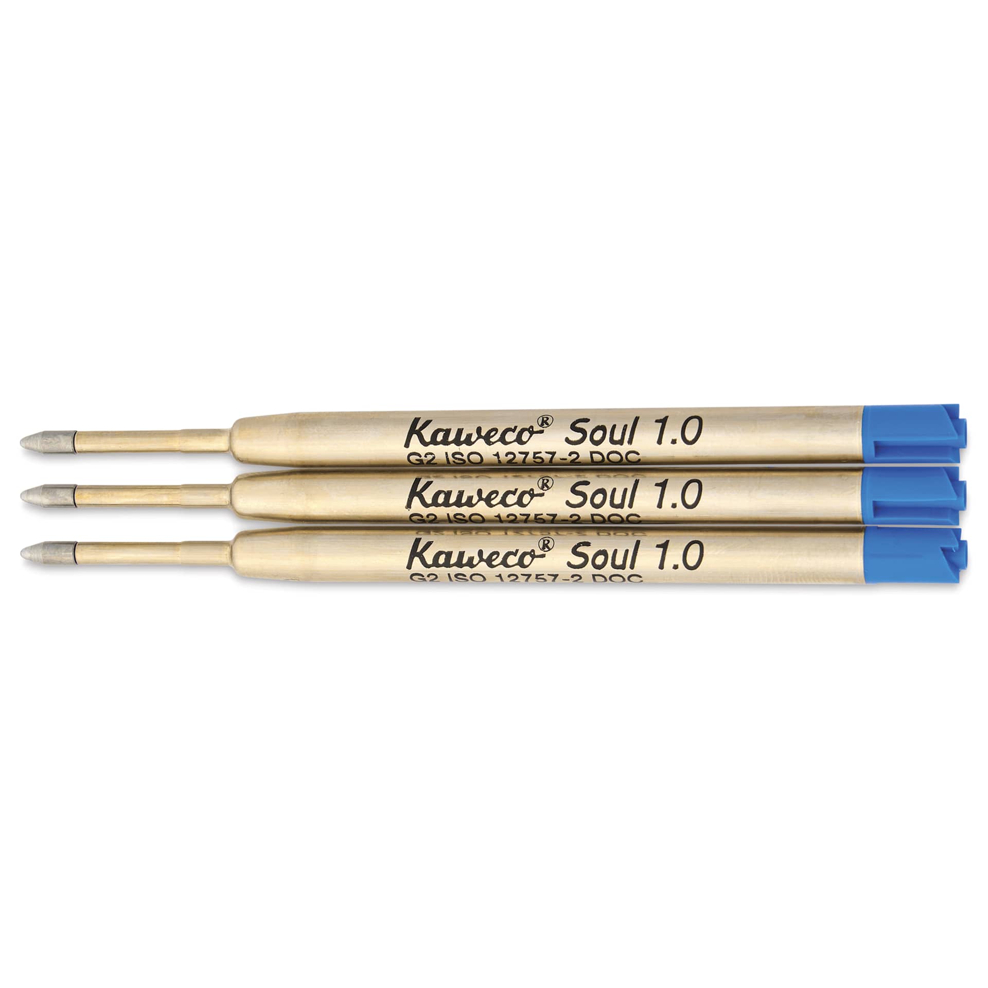 Kaweco G2 Ballpoint Refills - Blue, 1.0 mm, Pkg of 3, out of packaging
