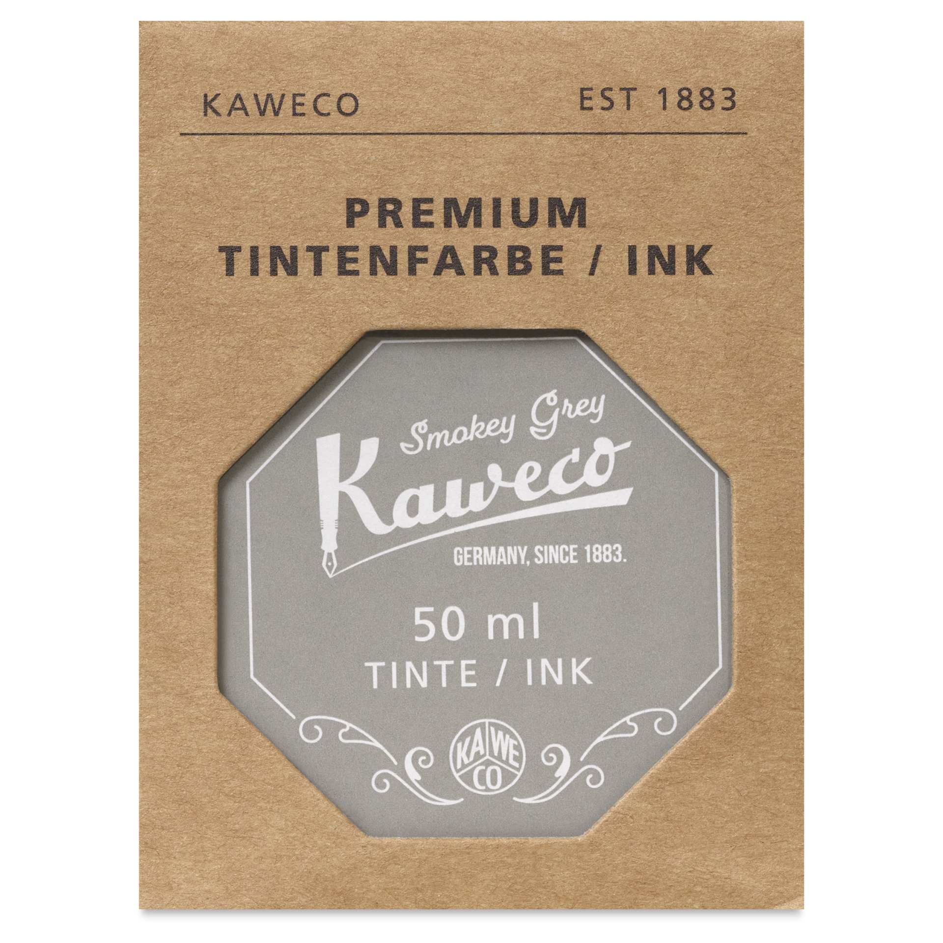 Kaweco Fountain Pen Ink - Smokey Grey, 50 ml, front of the packaging
