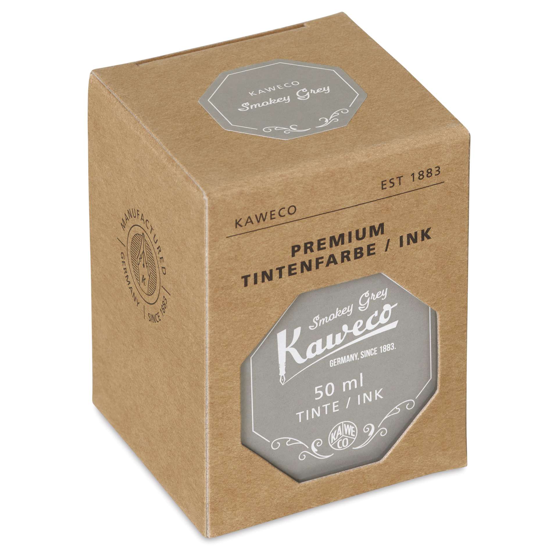 Kaweco Fountain Pen Ink - Smokey Grey, 50 ml, packaging