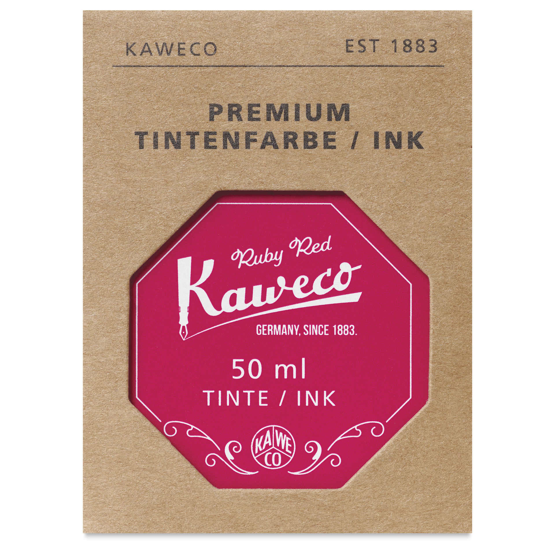 Kaweco Fountain Pen Ink - Ruby Red, 50 ml, front of the packaging
