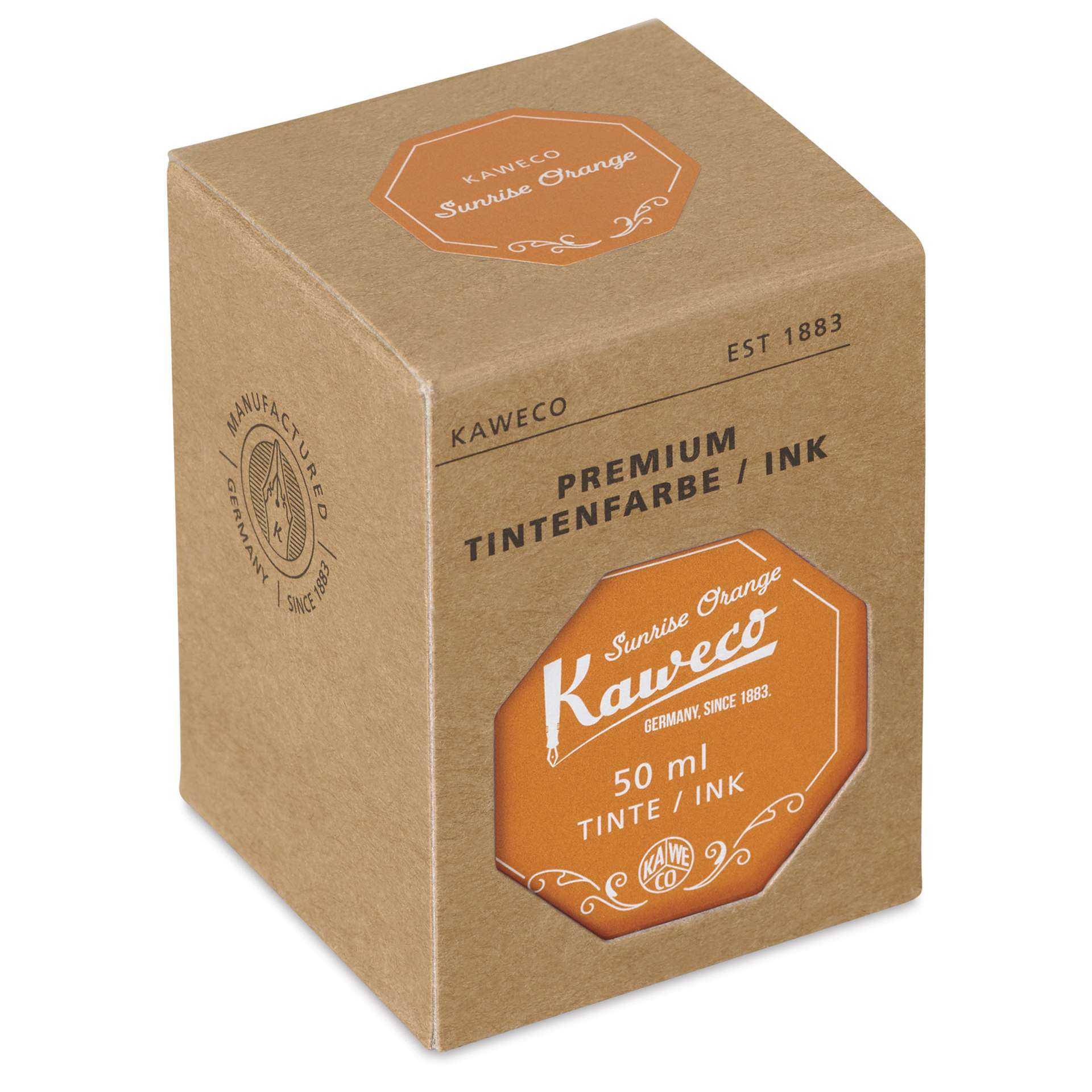 Kaweco Fountain Pen Ink - Sun Orange, 50 ml, packaging