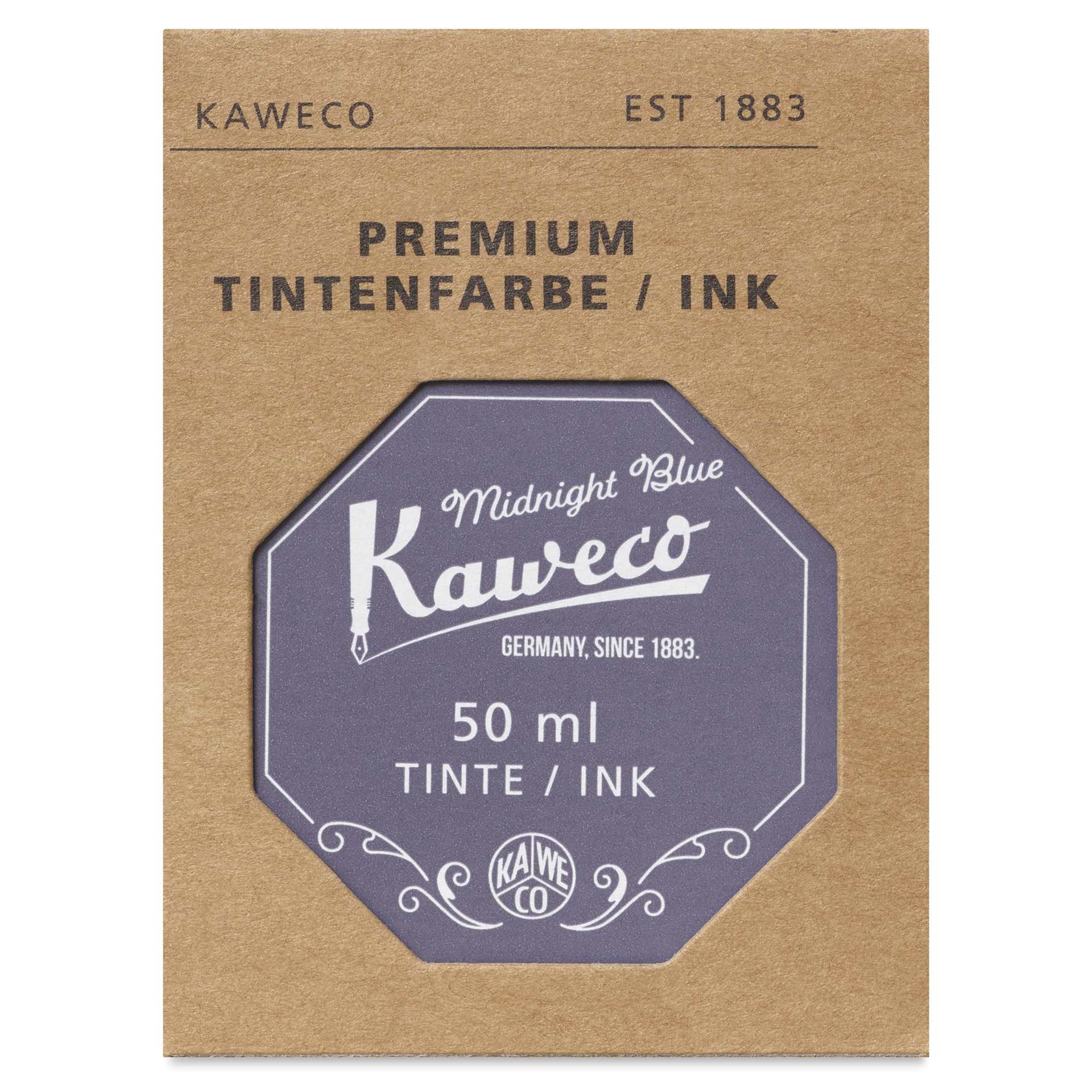 Kaweco Fountain Pen Ink - Midnight Blue, 50 ml, Bottle, front of the packaging