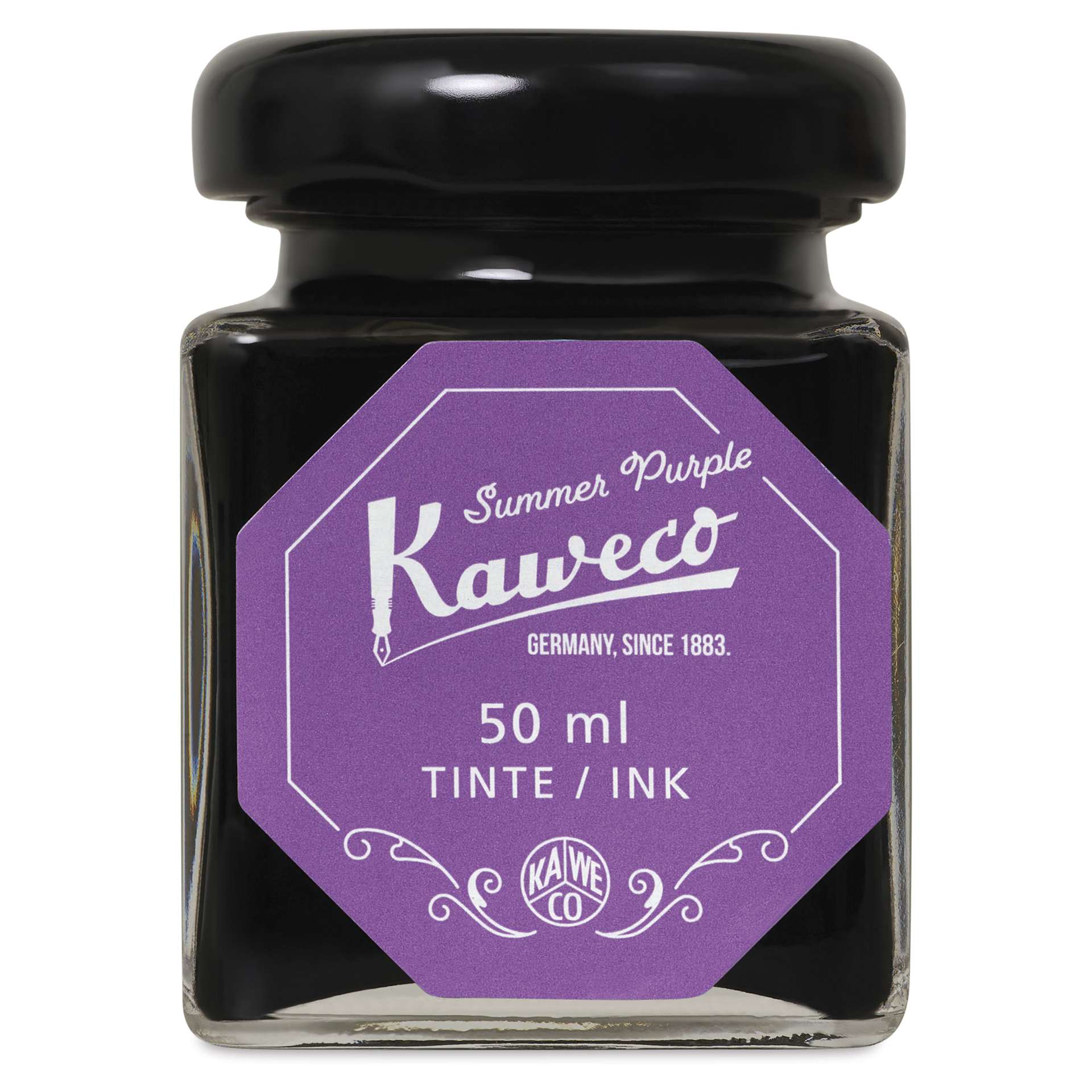 Kaweco Fountain Pen Ink - Summer Purple, 50 ml, front of the bottle