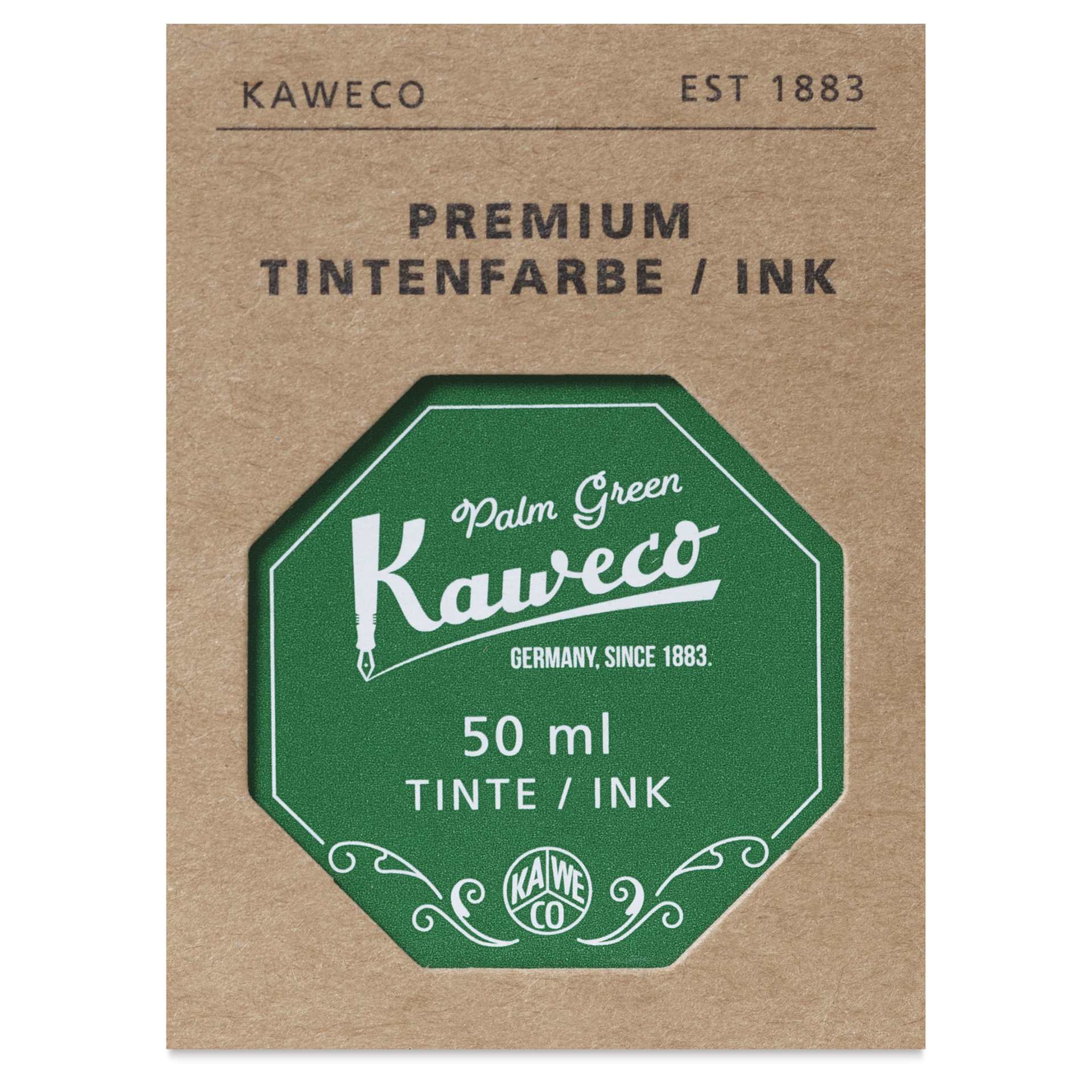 Kaweco Fountain Pen Ink - Palm Green, 50 ml, Bottle, front of the packaging