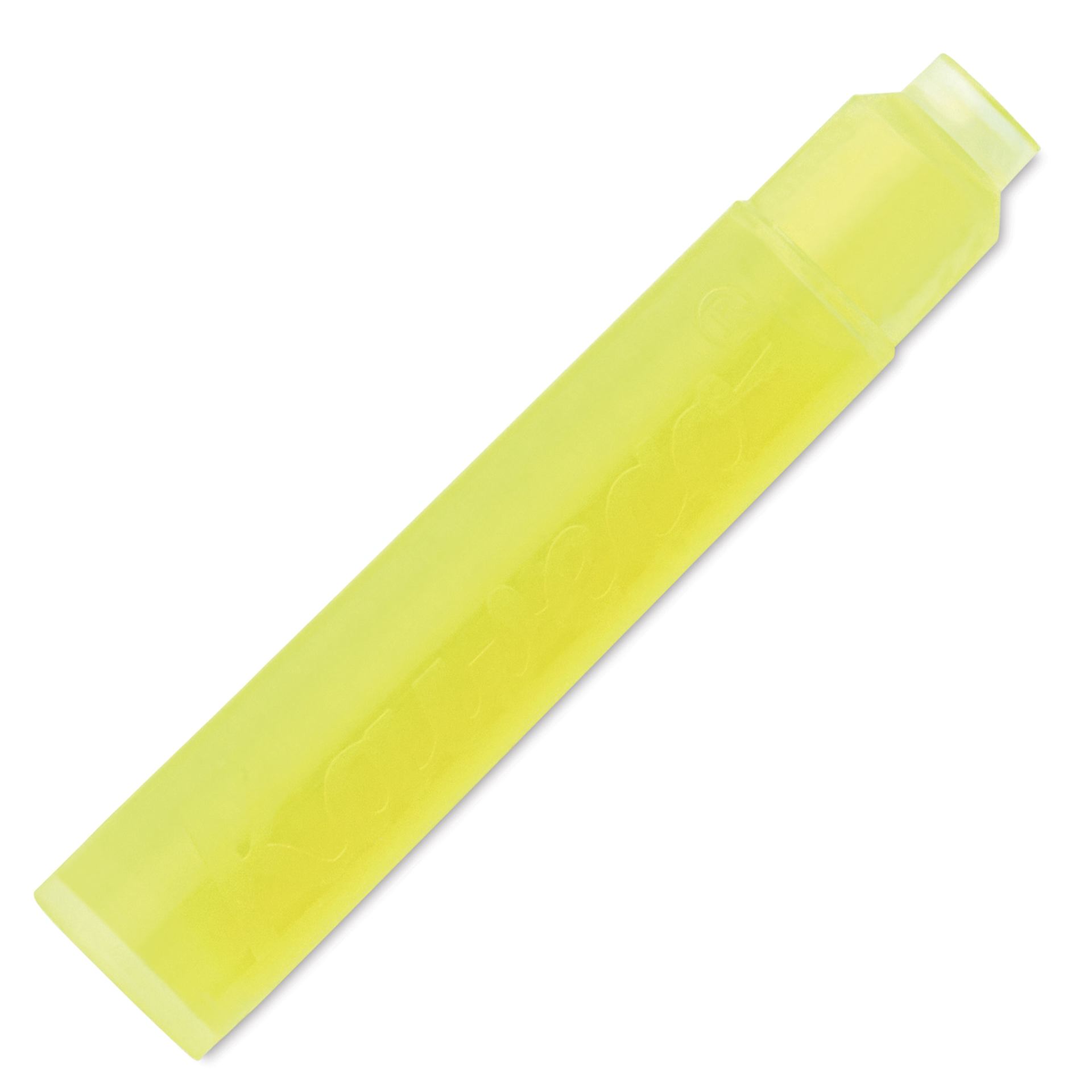 Kaweco Fountain Pen Ink Cartridges - Glowing Yellow, single cartridge shown