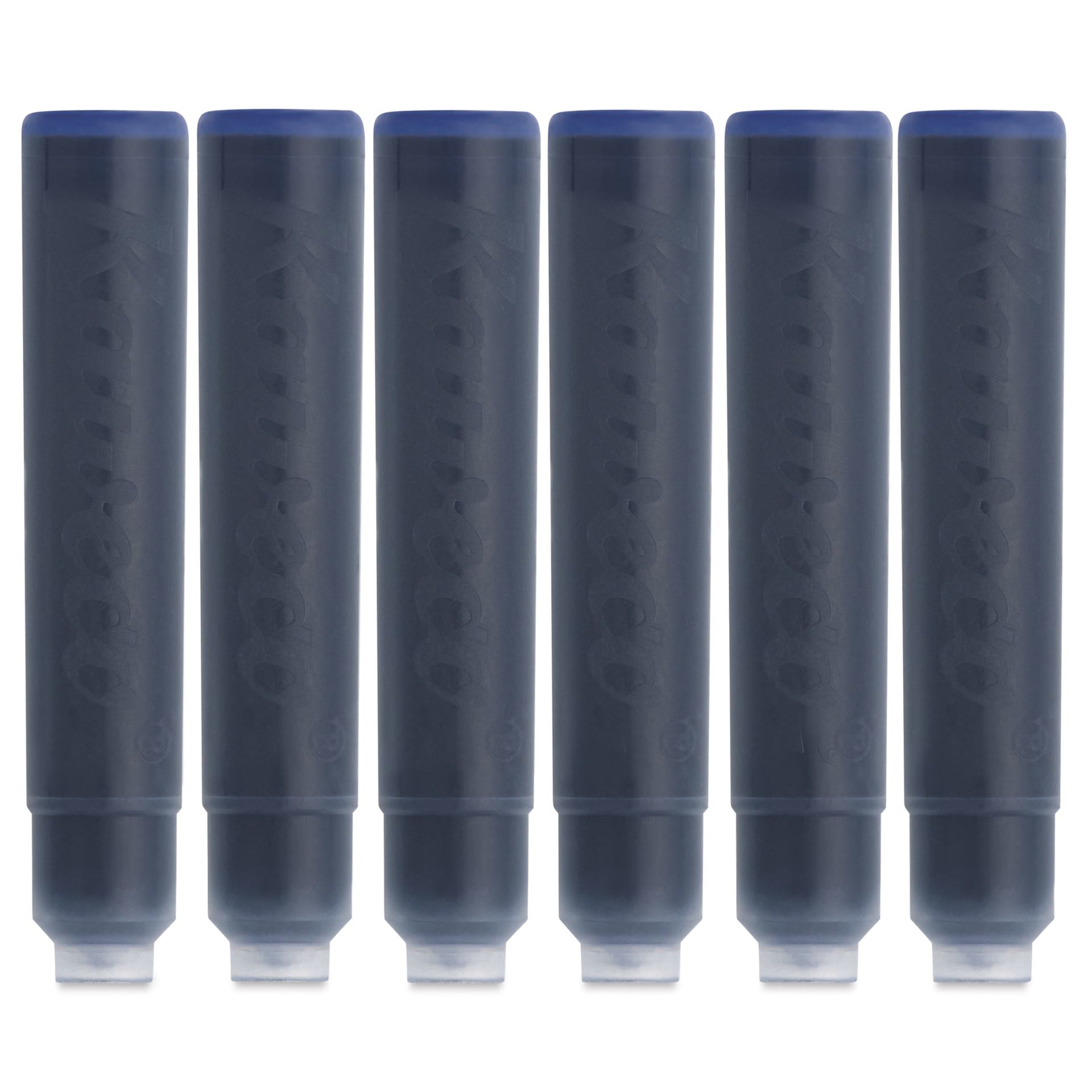 Kaweco Fountain Pen Ink Cartridges - Midnight Blue, cartridges laid out