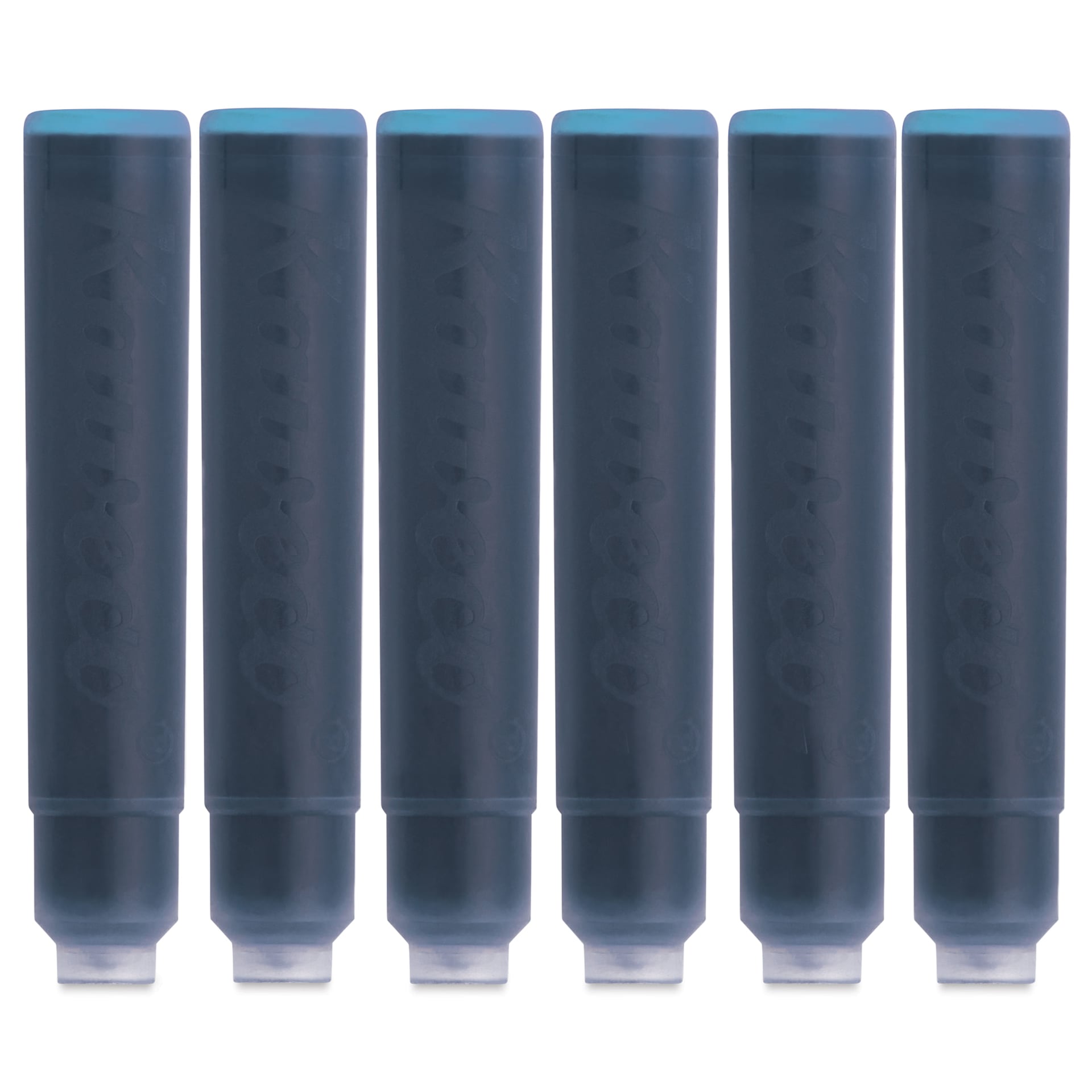 Kaweco Fountain Pen Ink Cartridges - Paradise Blue, cartridges laid out
