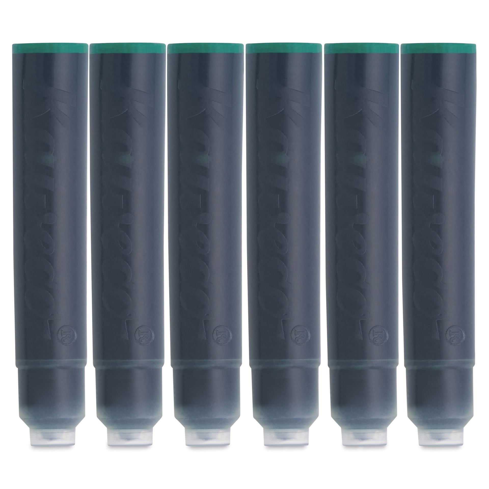 Kaweco Fountain Pen Ink Cartridges - Palm Green, cartridges laid out