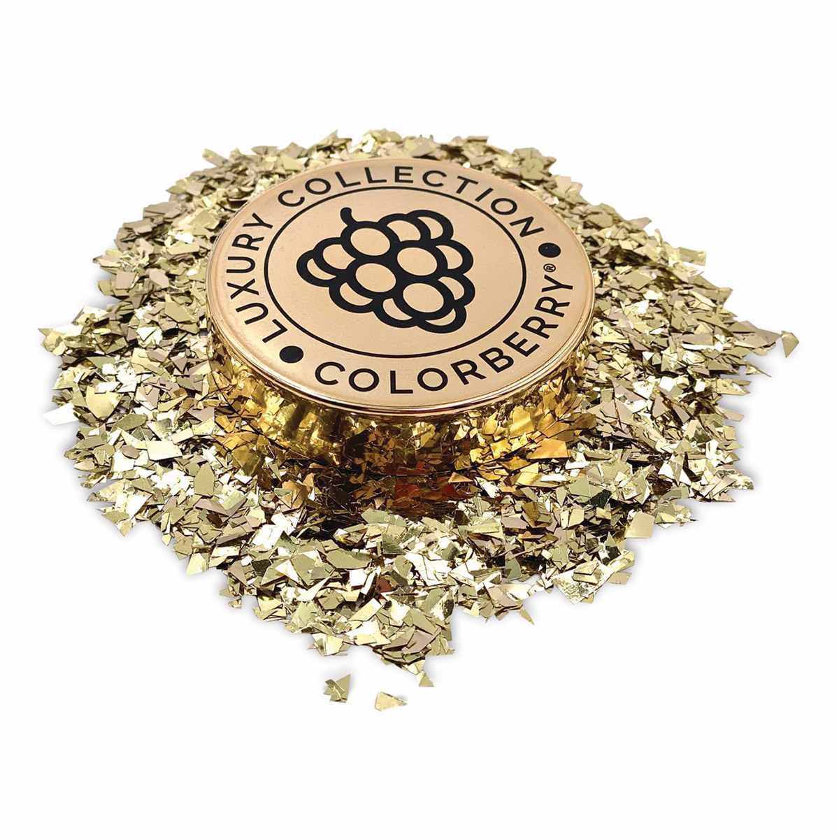 Colorberry Luxury Collection Resin Additive - Gold Drizzle, 15 g, Jar (Shown out of jar)