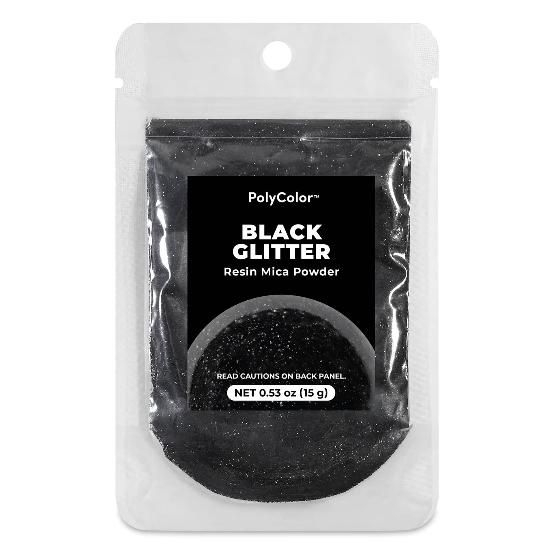 PolyColor Resin Glitter - Black, 15 g
