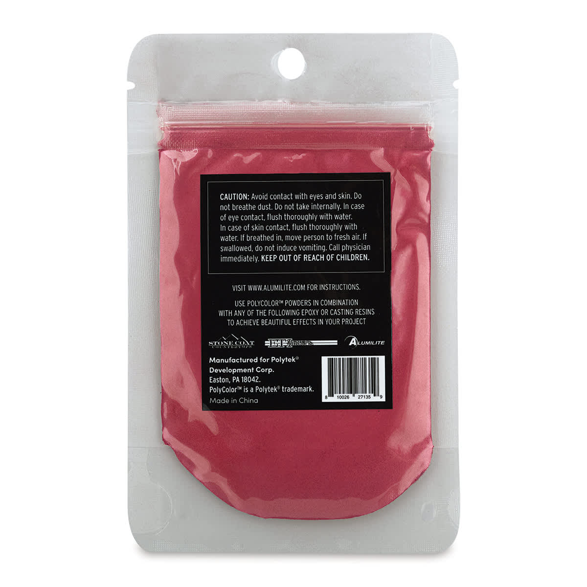 Back of PolyColor Resin Pigment Powder - Cotton Candy, 15 g