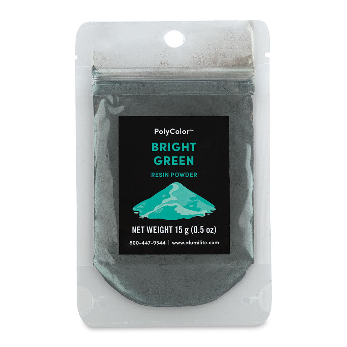 PolyColor Resin Pigment Powder - Bright Green, 15 g