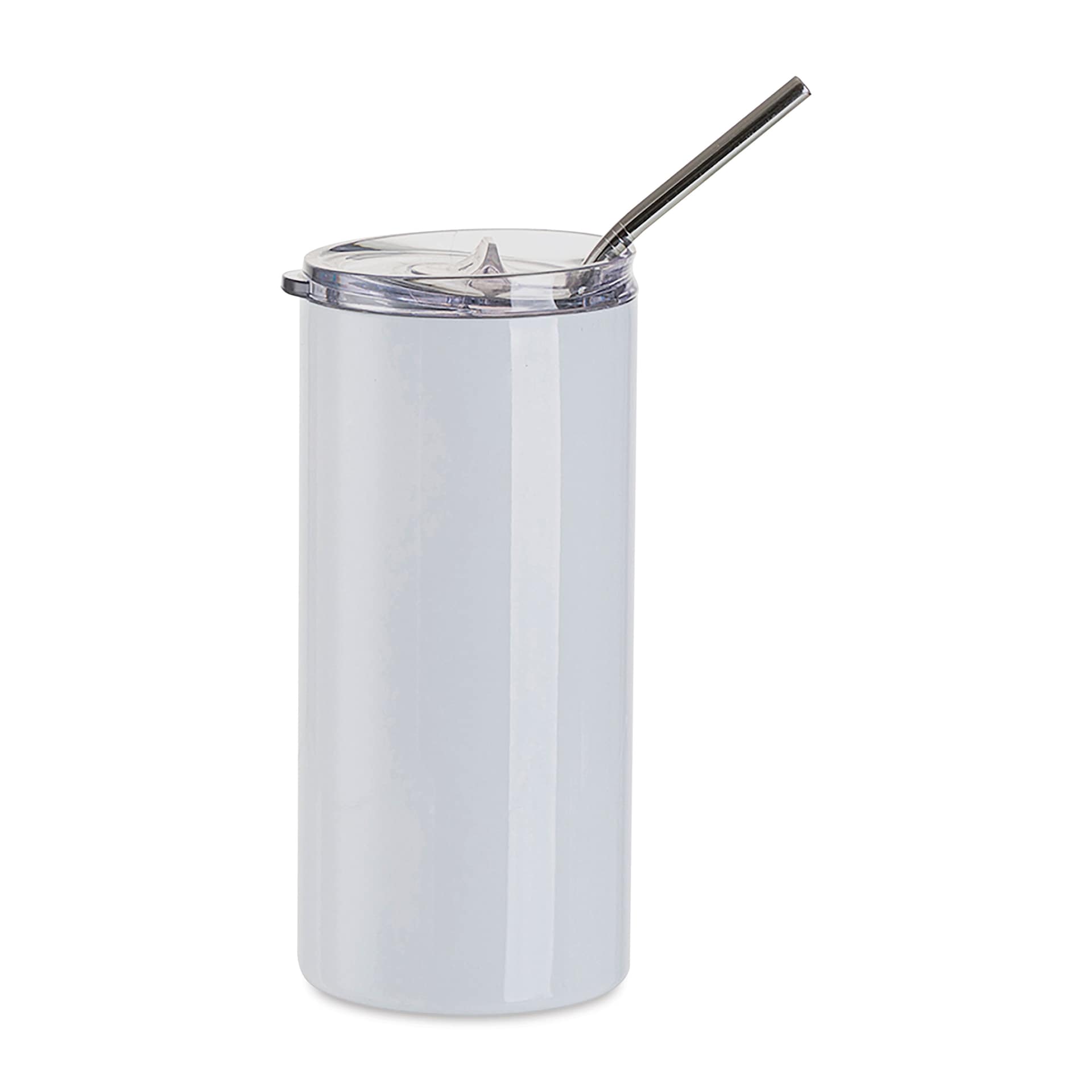 Craft Express Sublimation Printing Stainless Steel Tumblers - 16 oz, White, Set of 4 (blank tumbler)