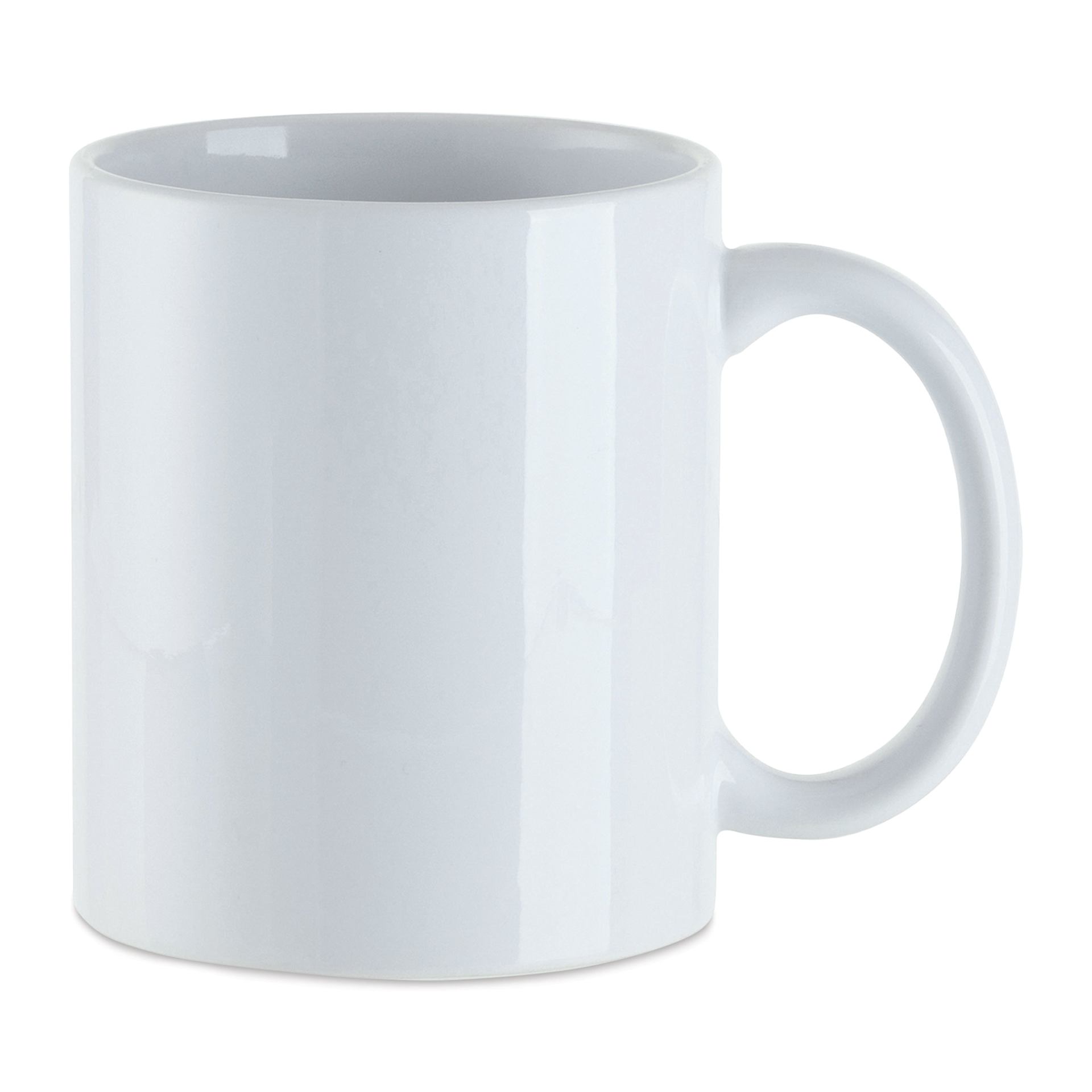 Craft Express Sublimation Printing Ceramic Mug - 11 oz, White, Pkg of 6 (blank mug)