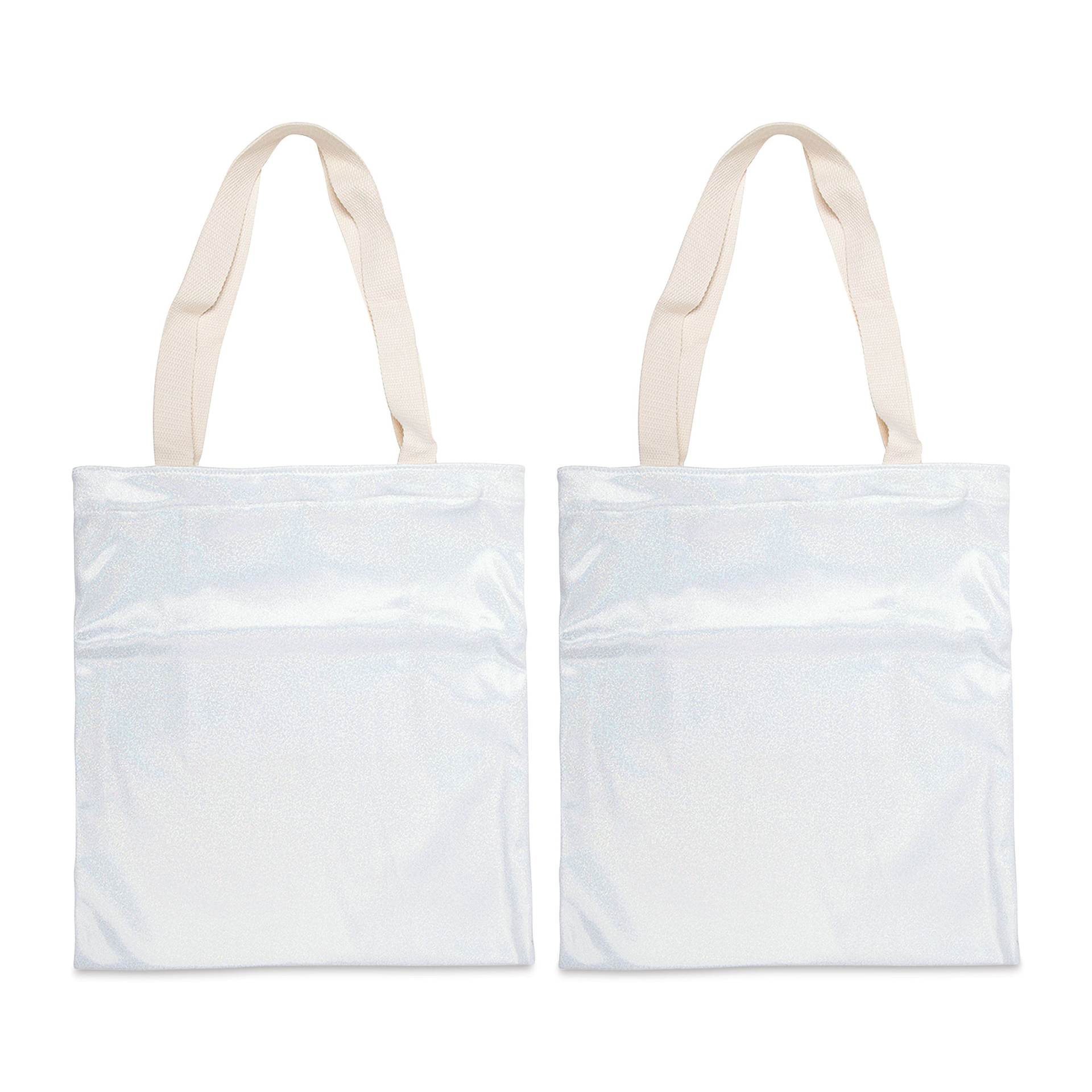 Craft Express Sublimation Printing Tote Bag - Glitter, Pkg of 2 (out of packaging)