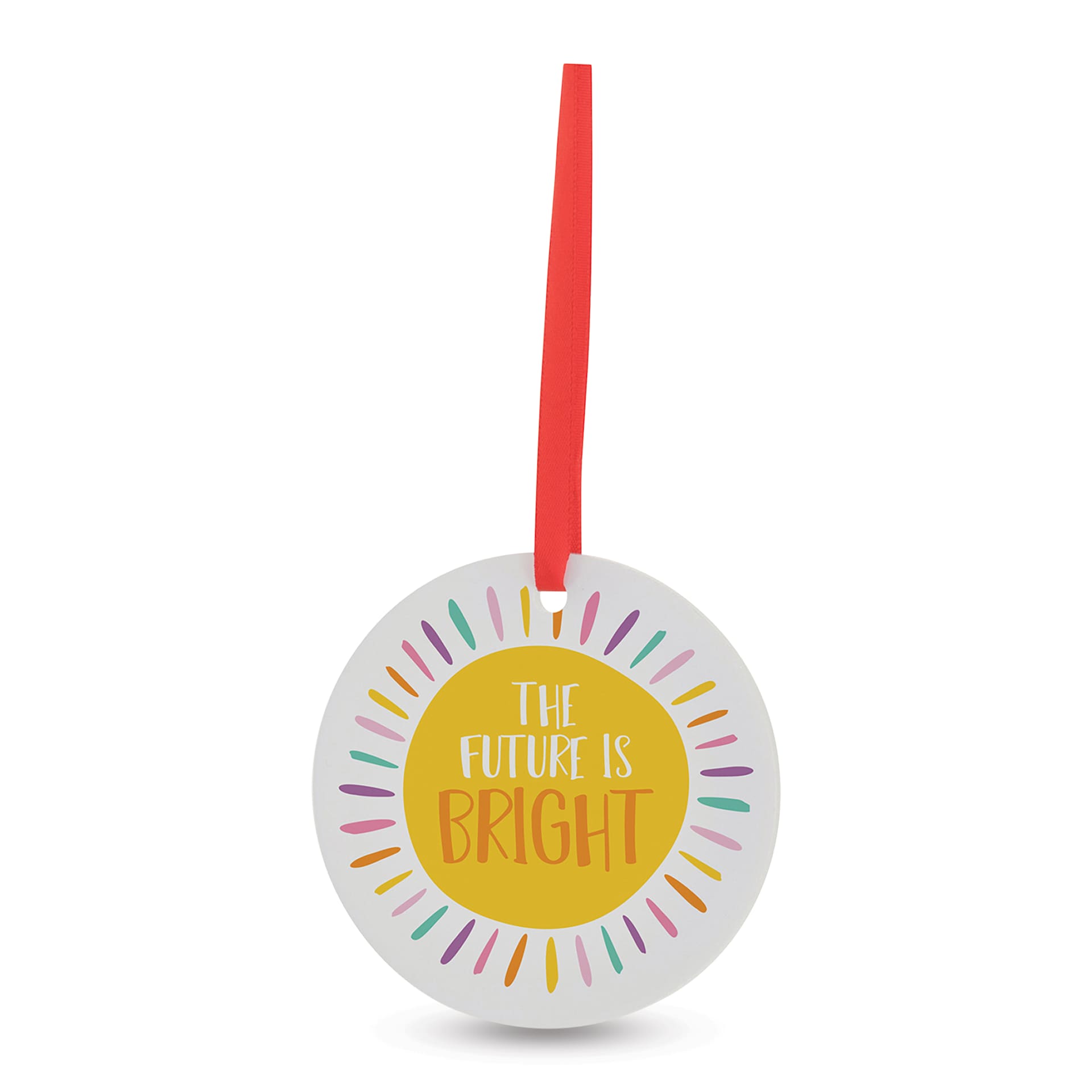 Craft Express Sublimation Printing Ornament - Acrylic Circle, 3", Pkg of 25 (finished ornament example)
