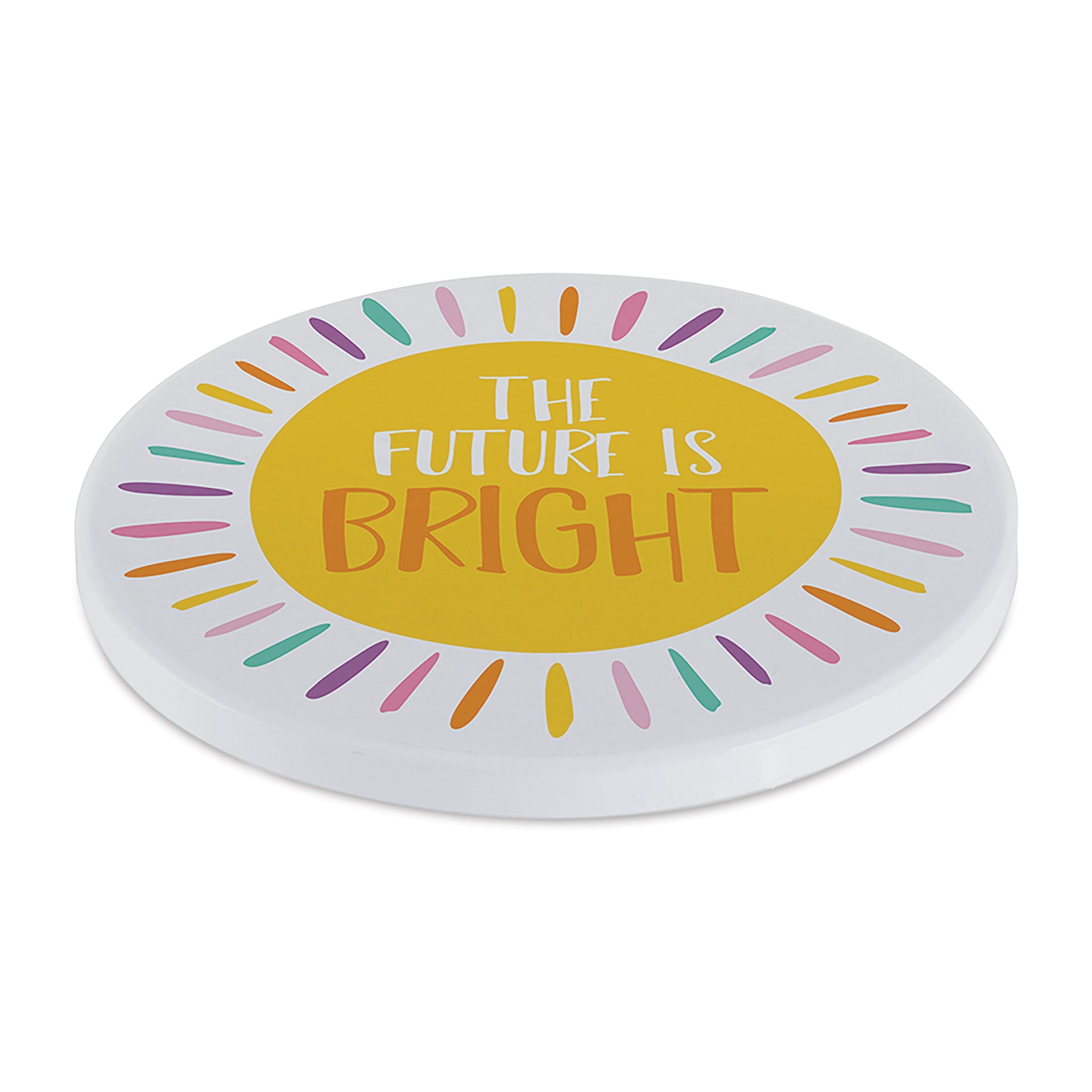 Craft Express Sublimation Printing Ceramic Coaster - 3", Set of 4 (finished coaster example)