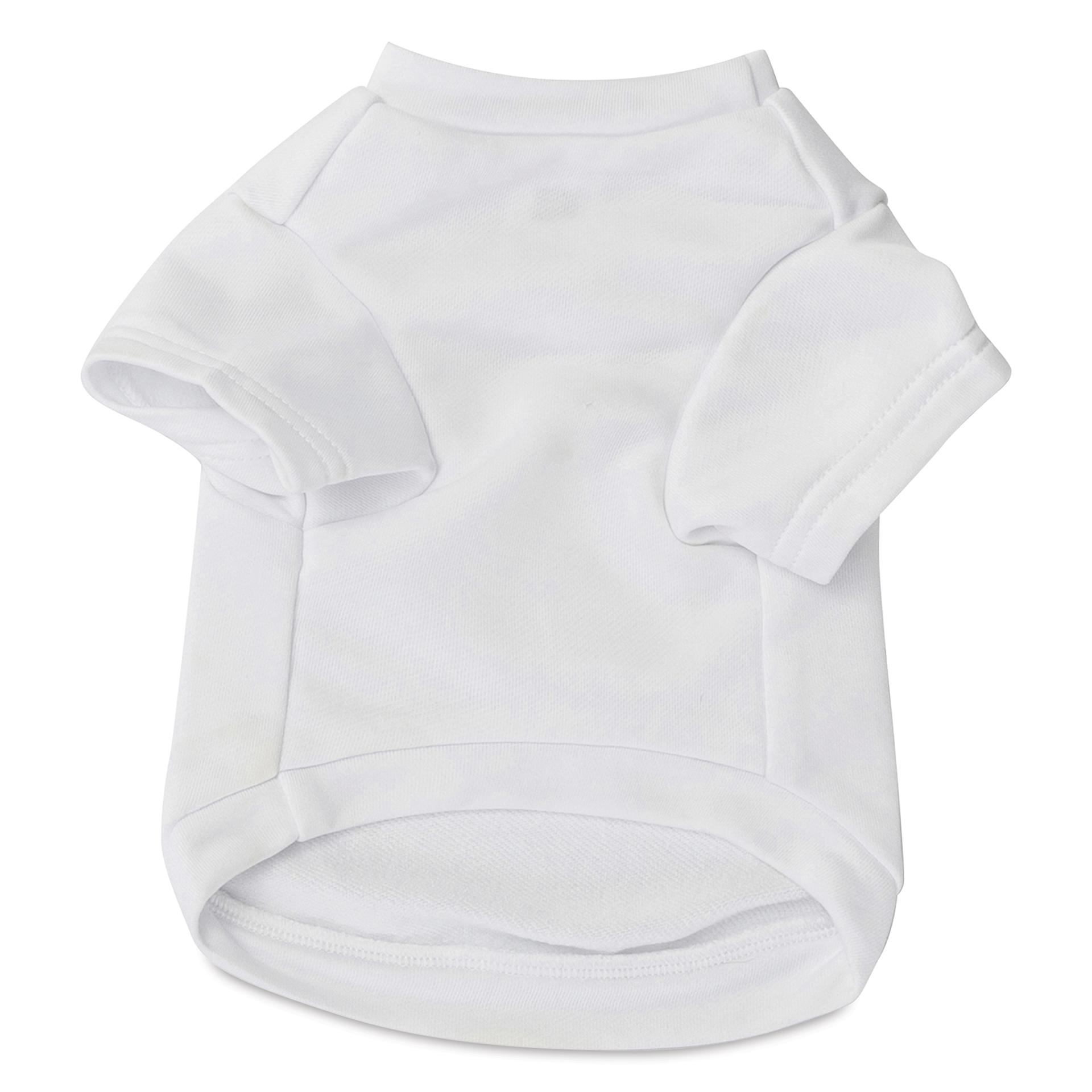 Craft Express Sublimation Printing Pet Product - Pet T-Shirt, Medium, Pkg of 2 (bottom of blank t-shirt)