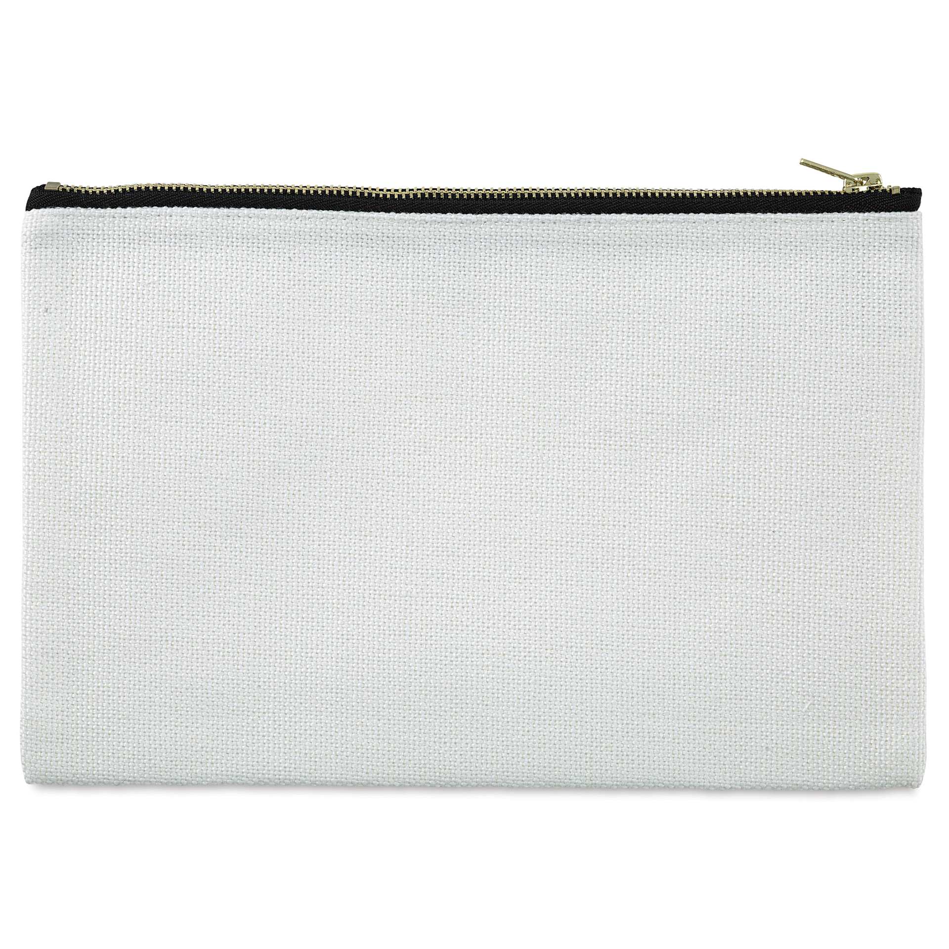 Craft Express Sublimation Printing Makeup Case - Polyester Linen (blank case, back)
