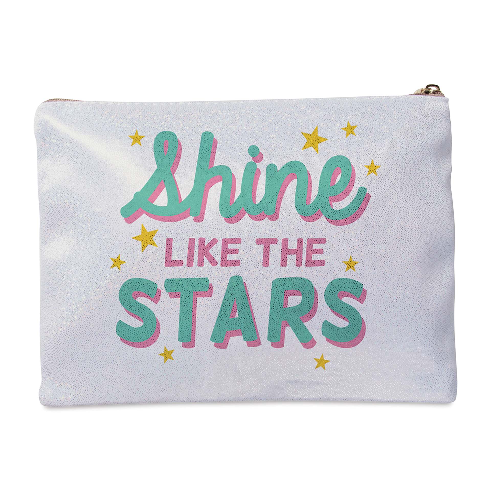 Craft Express Sublimation Printing Makeup Case - Shimmering Glitter, Pkg of 4 (finished case example)