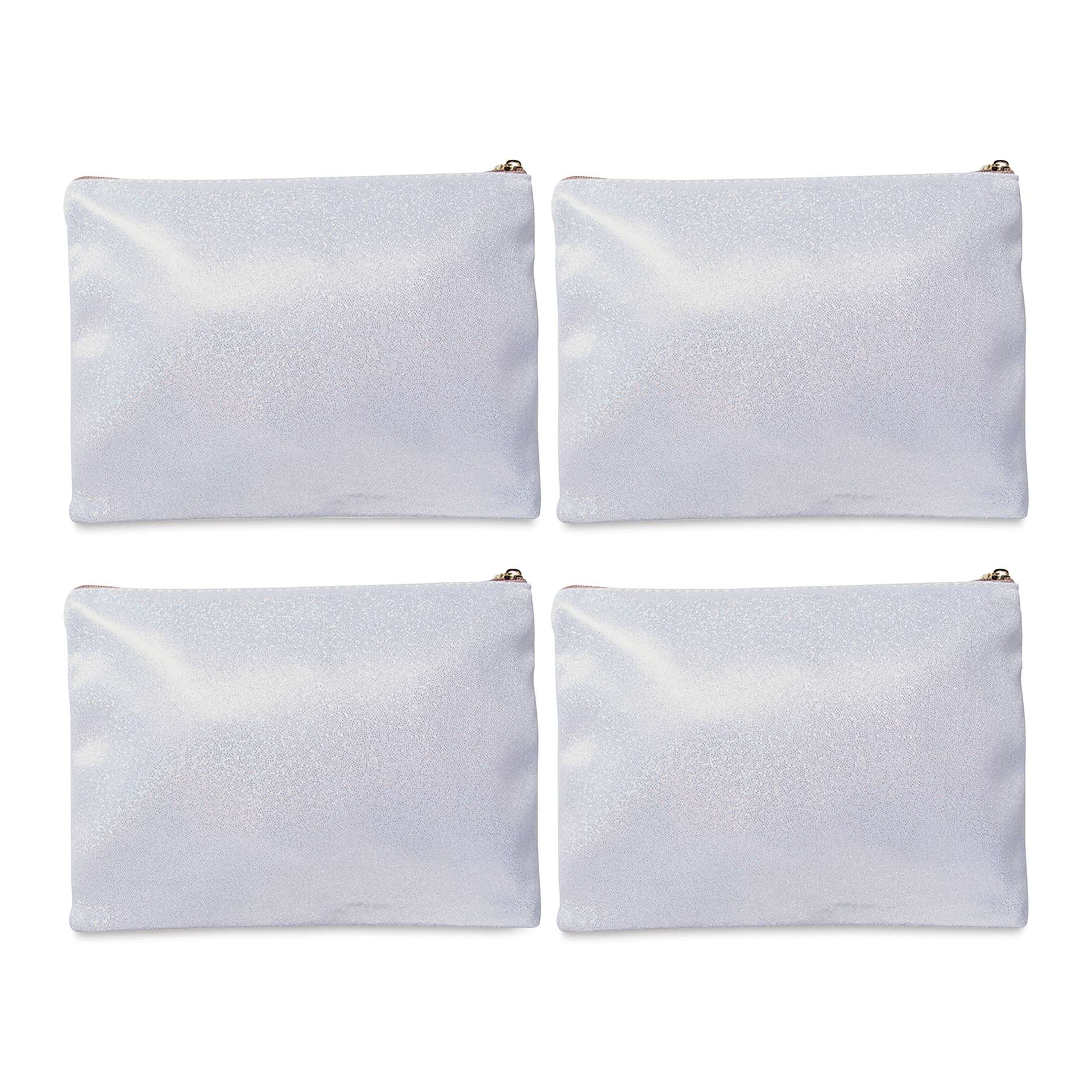 Craft Express Sublimation Printing Makeup Case - Shimmering Glitter, Pkg of 4 (out of packaging)