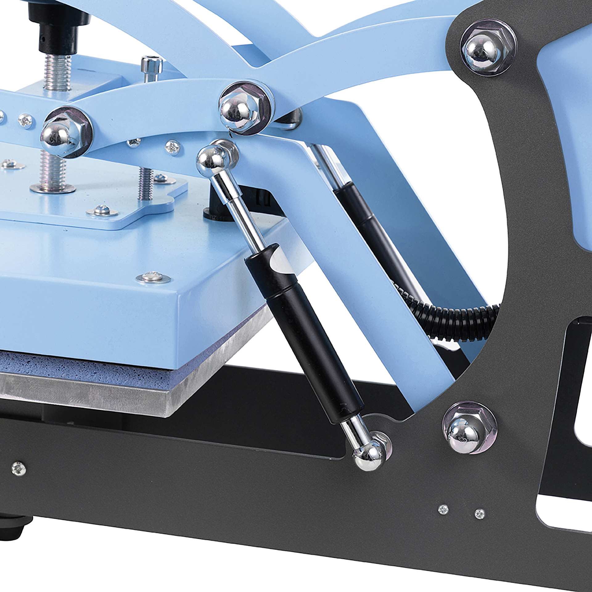 Craft Express The Workspace Wow! Heat Press (back of press, angled view)