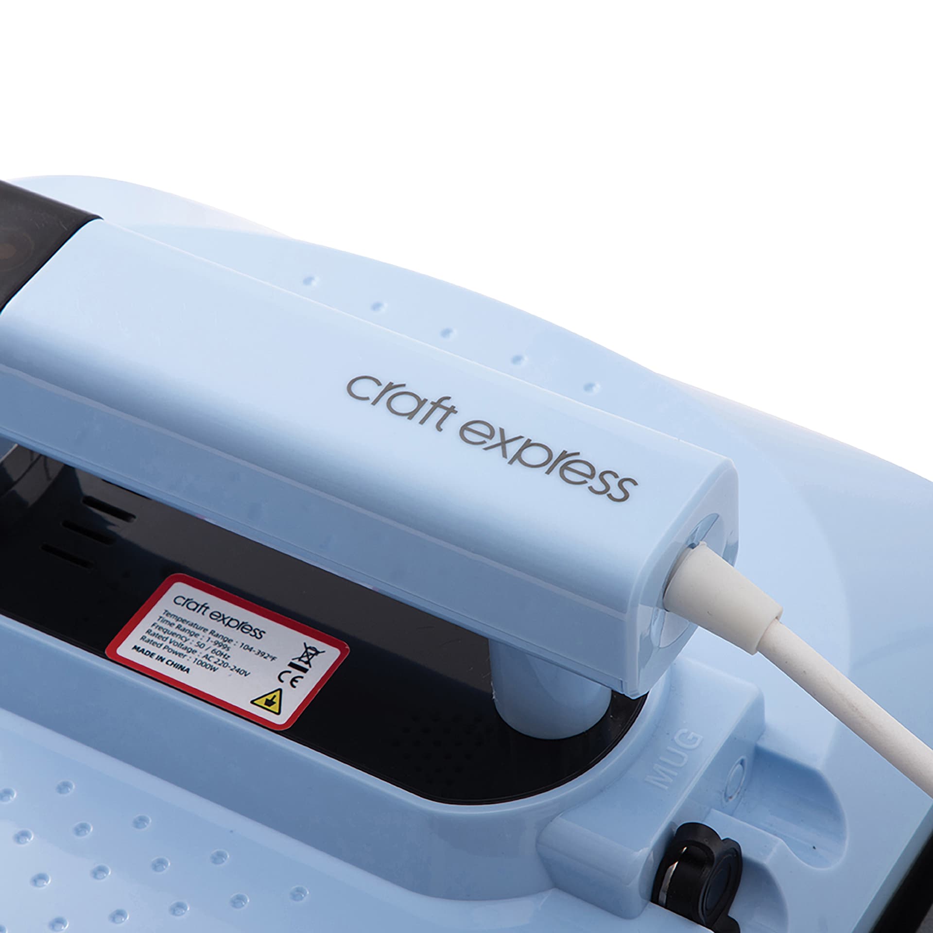 Craft Express Large Handheld Heat Press (back of press)
