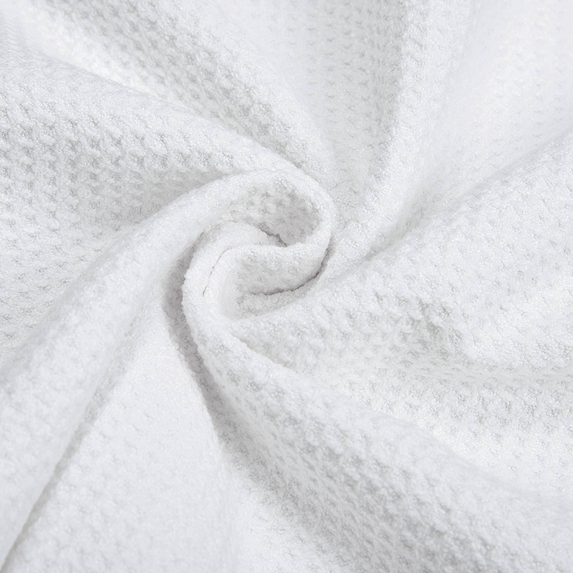 Craft Express Sublimation Printing Waffle Kitchen Towel - 11" x 18", White, Pkg of 4 (fabric close-up)
