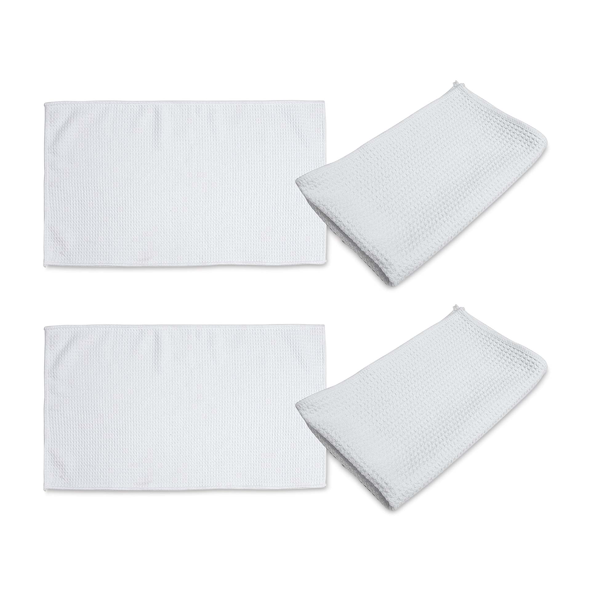 Craft Express Sublimation Printing Towels - Waffle Kitchen Towel, 11" x 18", Pkg of 4 (out of packaging)