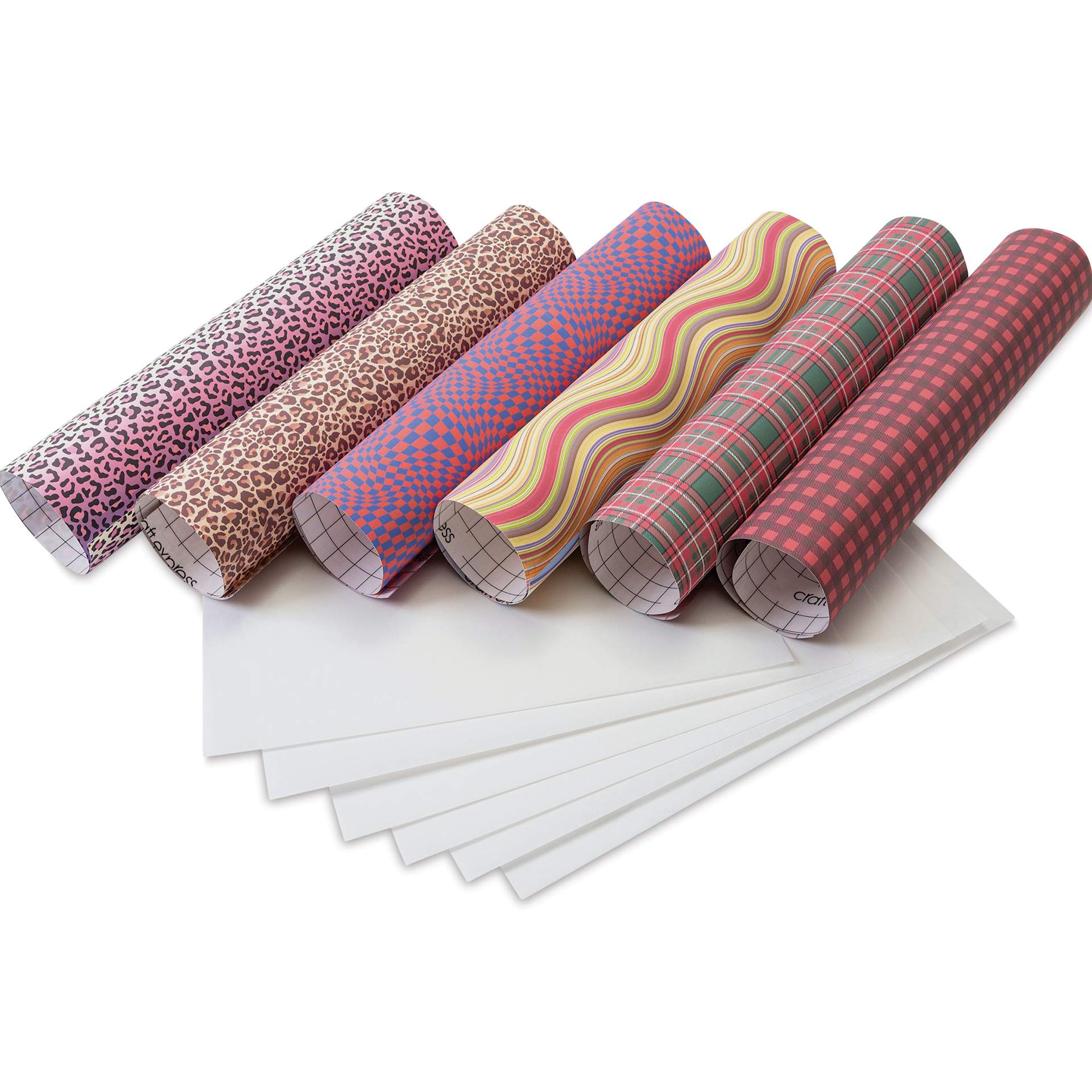 Craft Express Sublimation Pattern Transfer Sheets - Assorted 2, 12" x 12", Pkg of 6