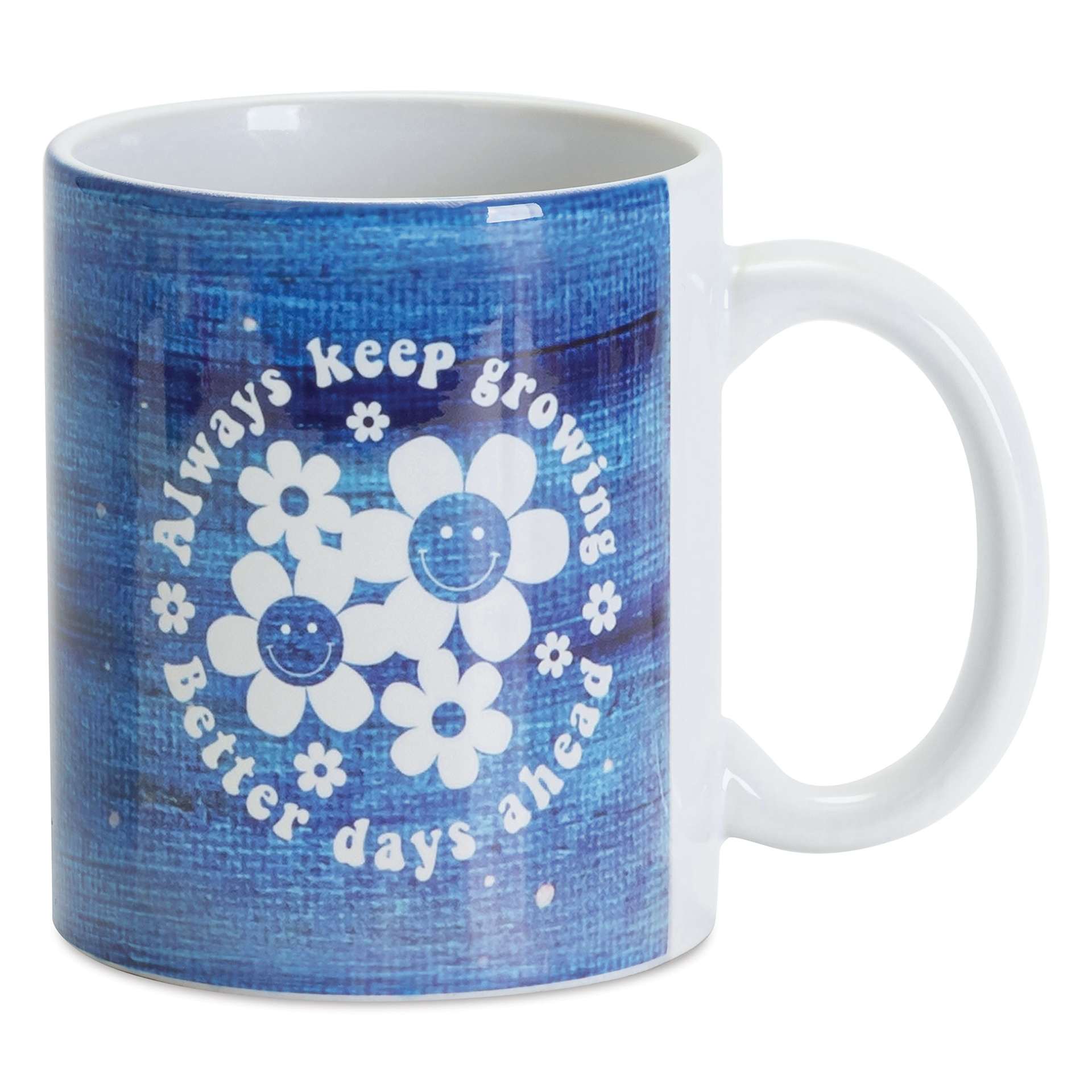 Craft Express Sublimation Pattern Transfer Sheets - Firefly Night, applied to mug with happy saying
