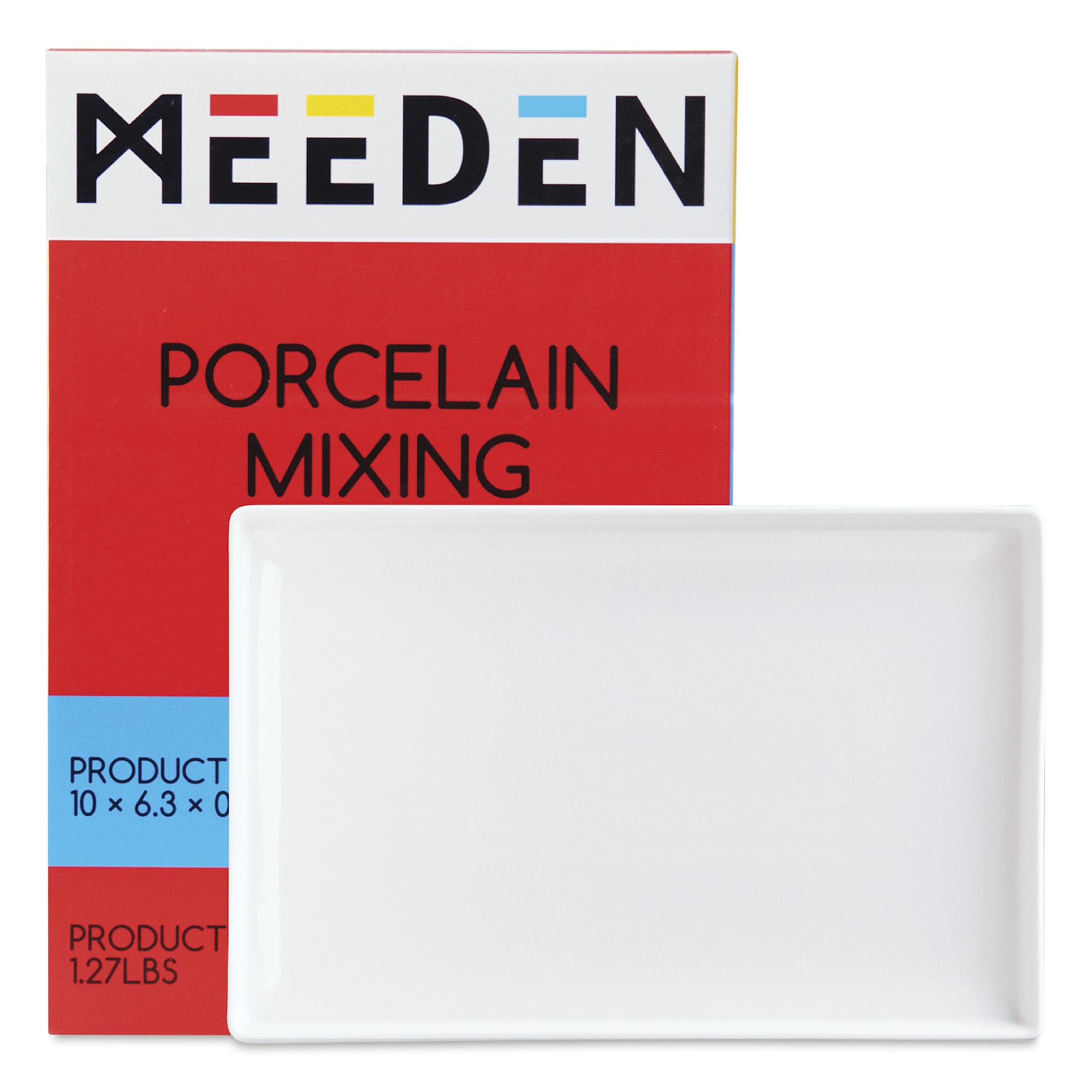 Meeden Porcelain Mixing Tray - 0.86" x 6.3" x 10"