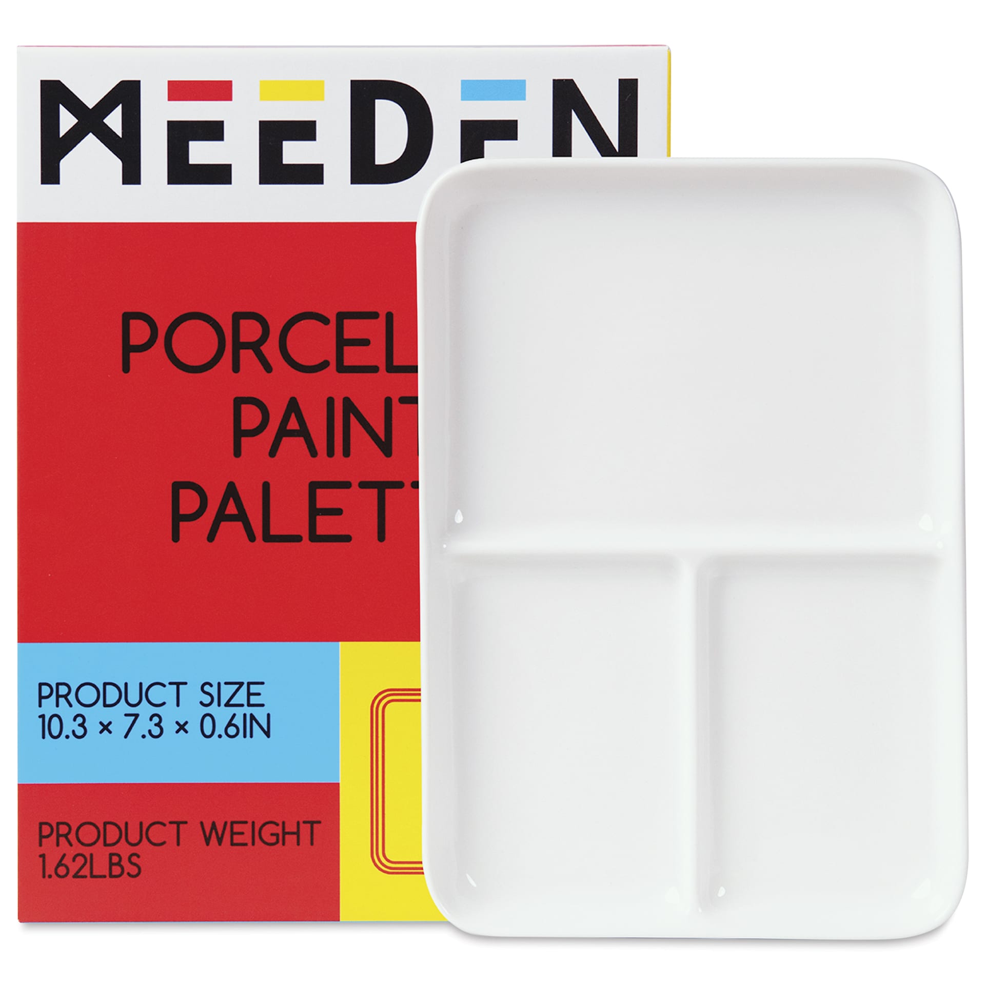 Meeden Porcelain 3-Well Tray with packaging