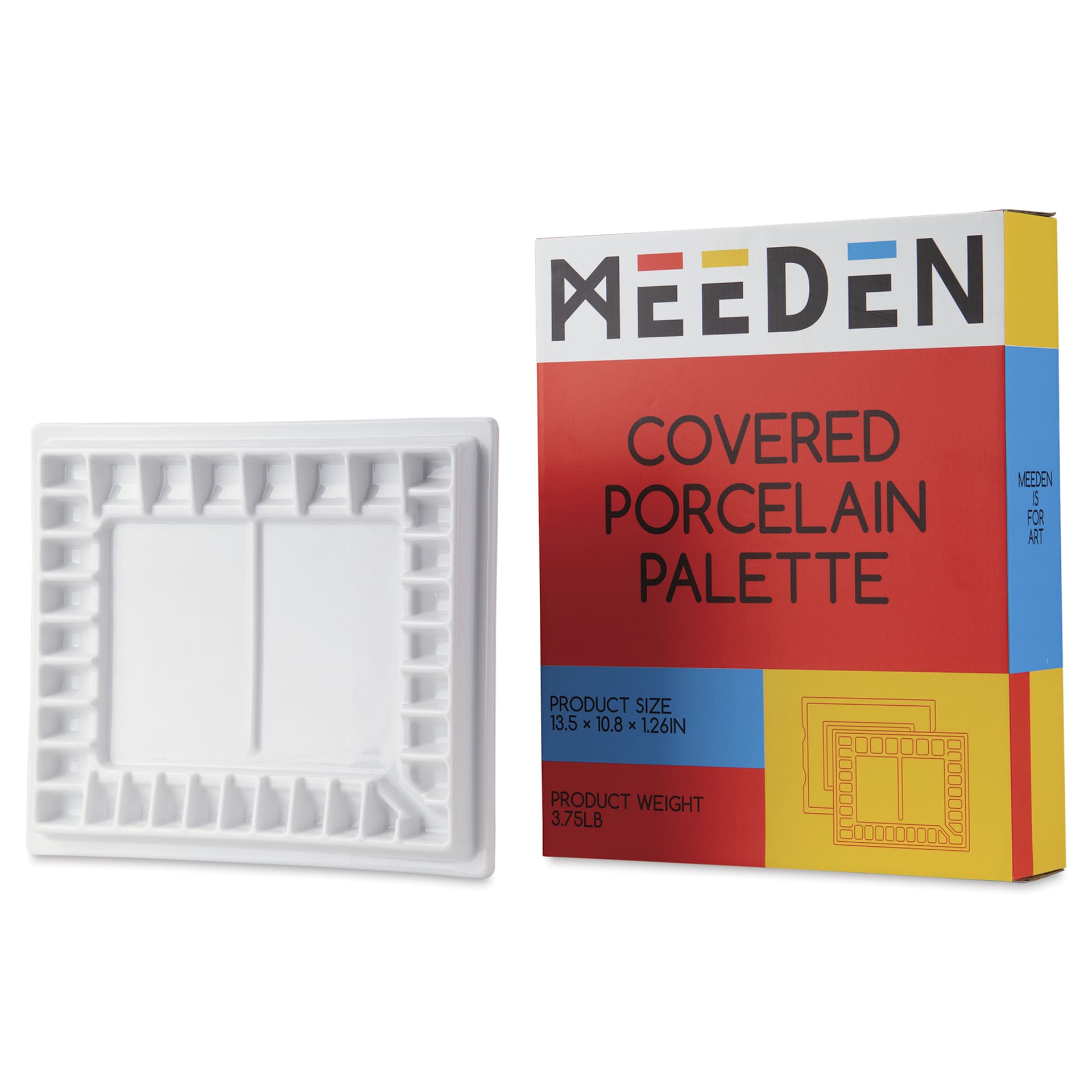 Meeden Covered Porcelain Palette with packaging