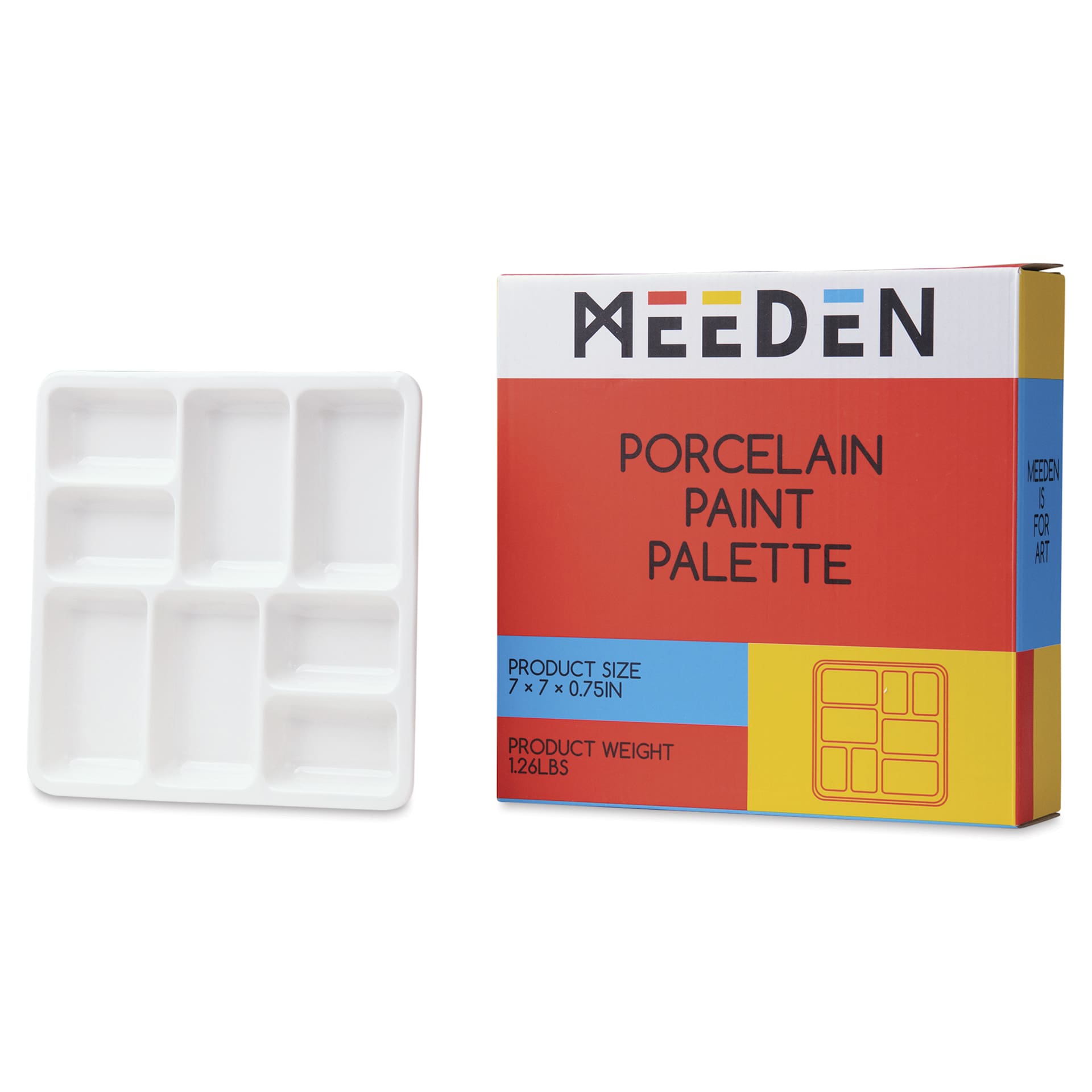 Meeden 8 Well Porcelain Palette