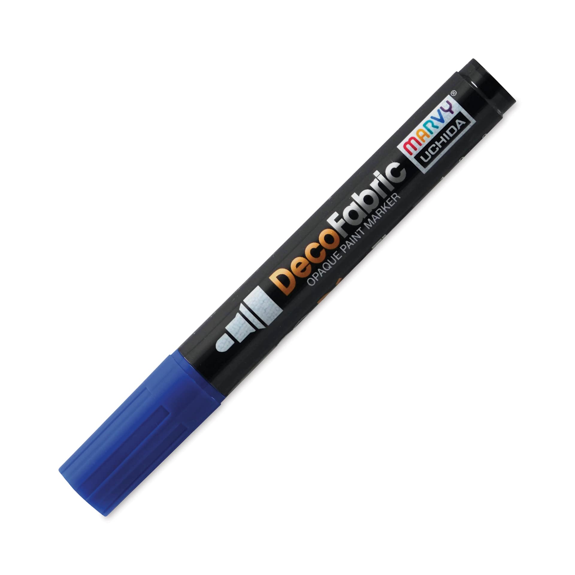 Marvy Uchida DecoFabric Opaque Paint Marker - Blue, Medium Tip (capped marker)