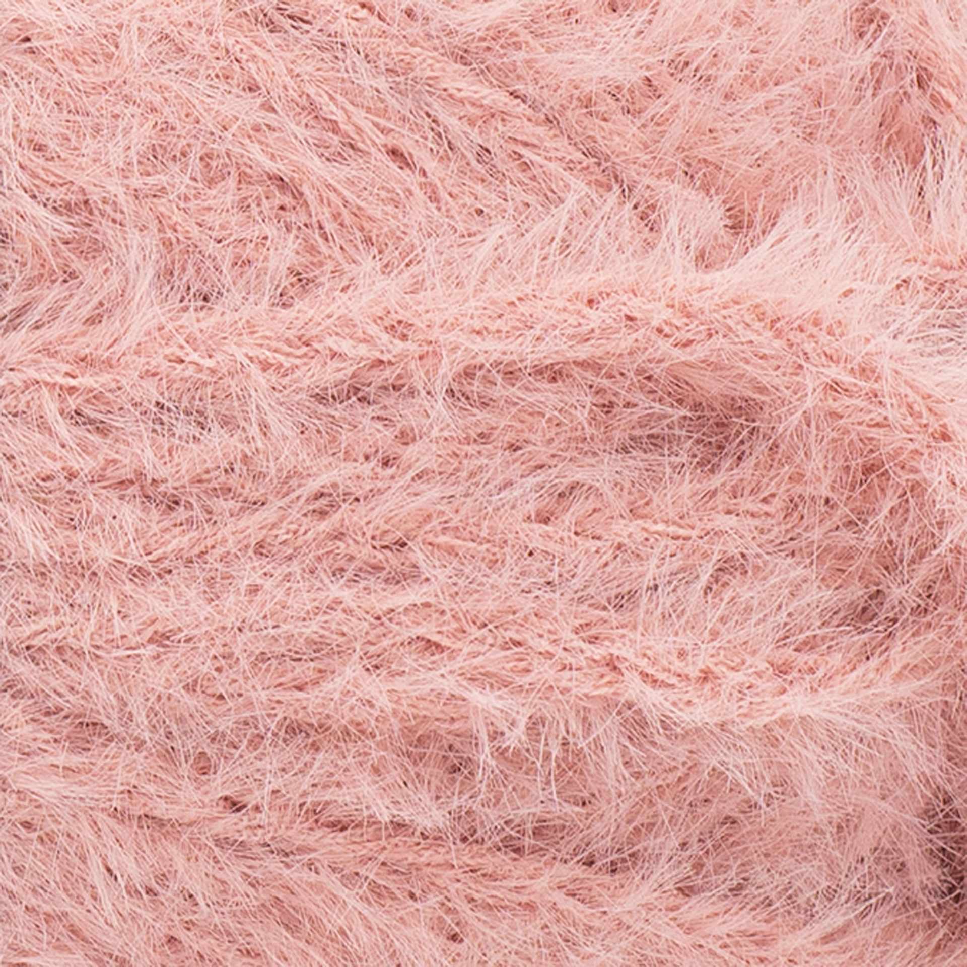 Lion Brand Feels Like Bliss Yarn - Dusty Rose, close-up