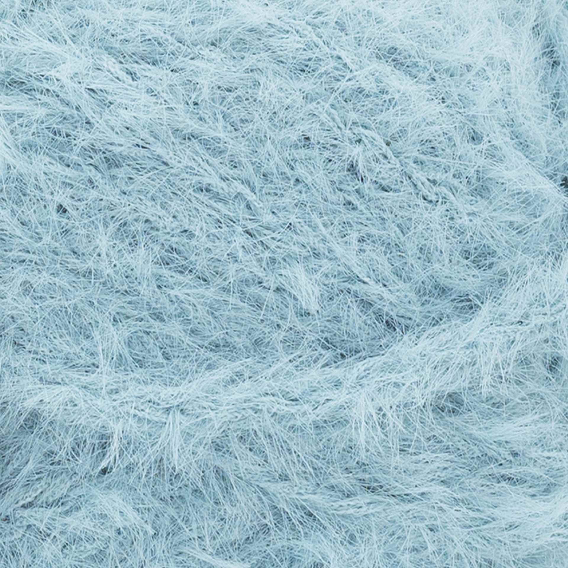 Lion Brand Feels Like Bliss Yarn - Aqua, close-up