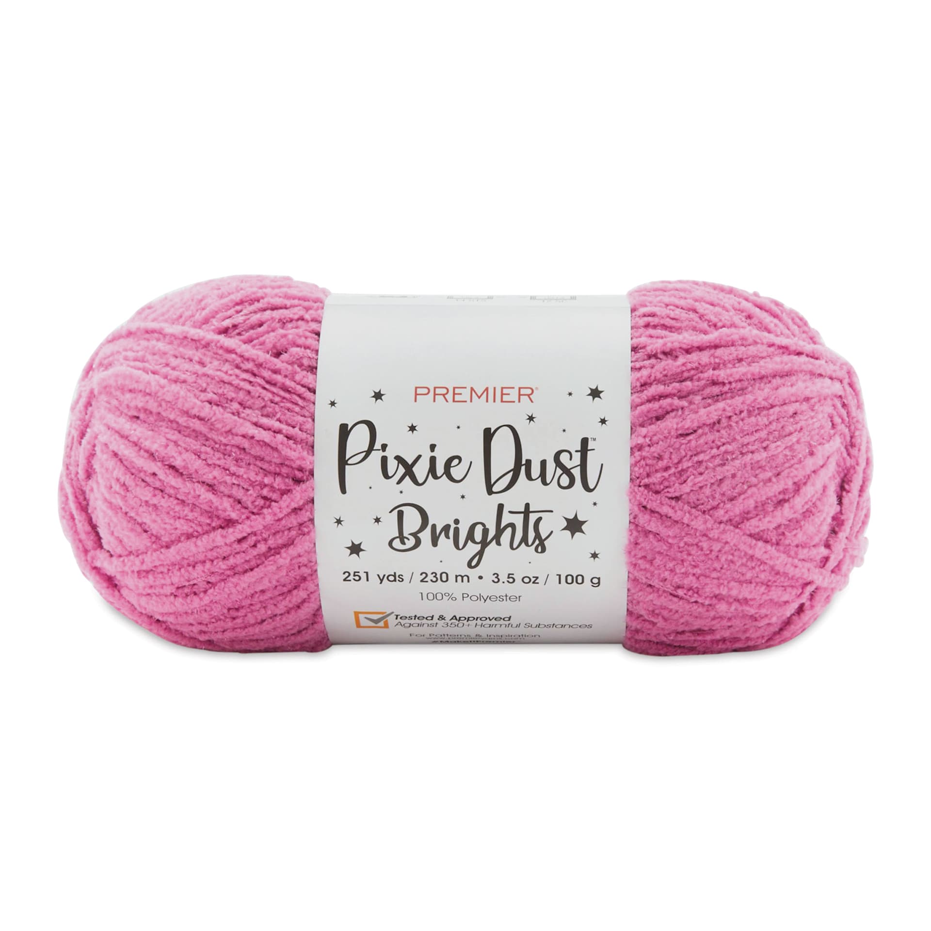 Premier Yarn Pixie Dust Brights Yarn - Fuchsia, 251 yds