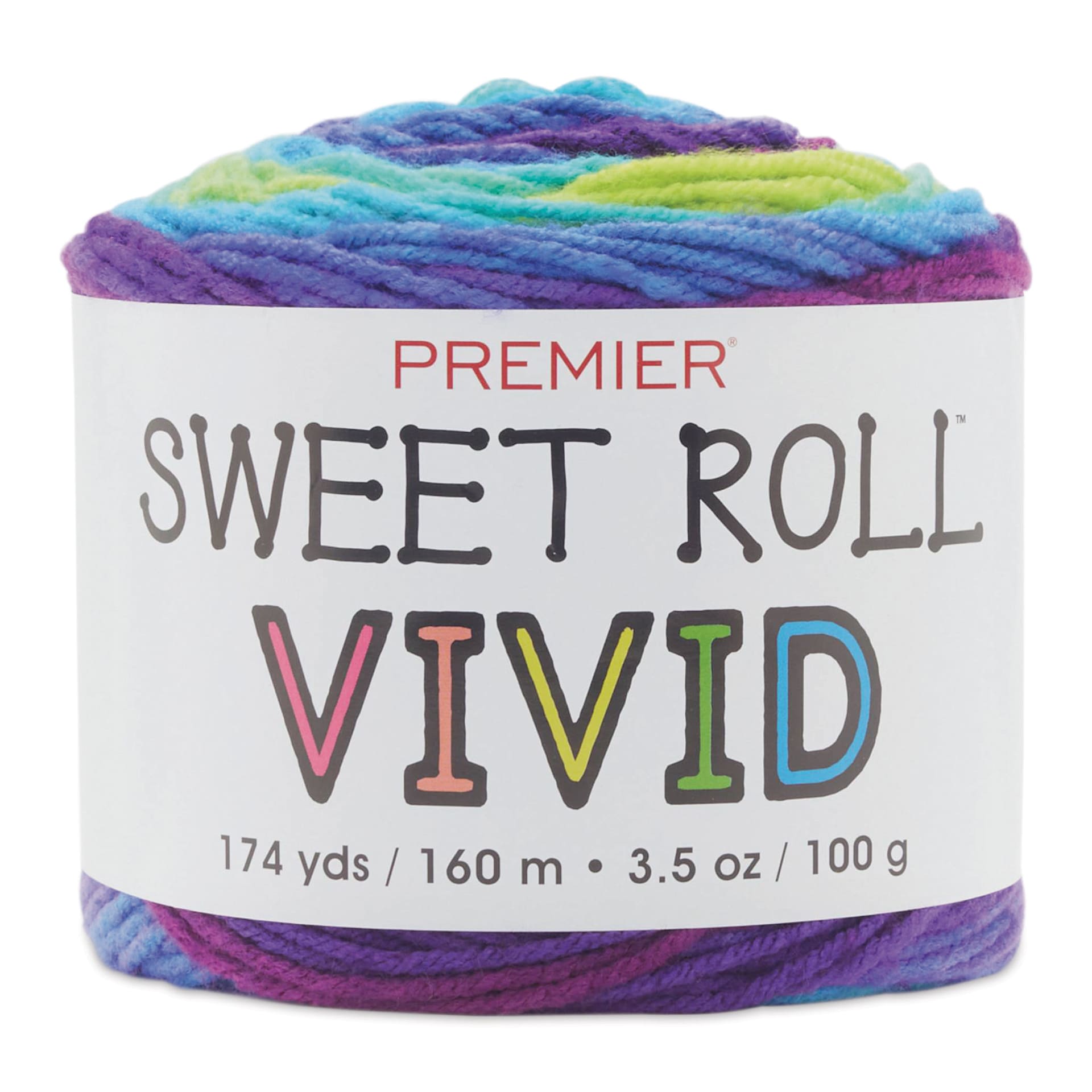 Premier Yarn Sweet Roll Vivid Yarn - Tetra, 174 yds