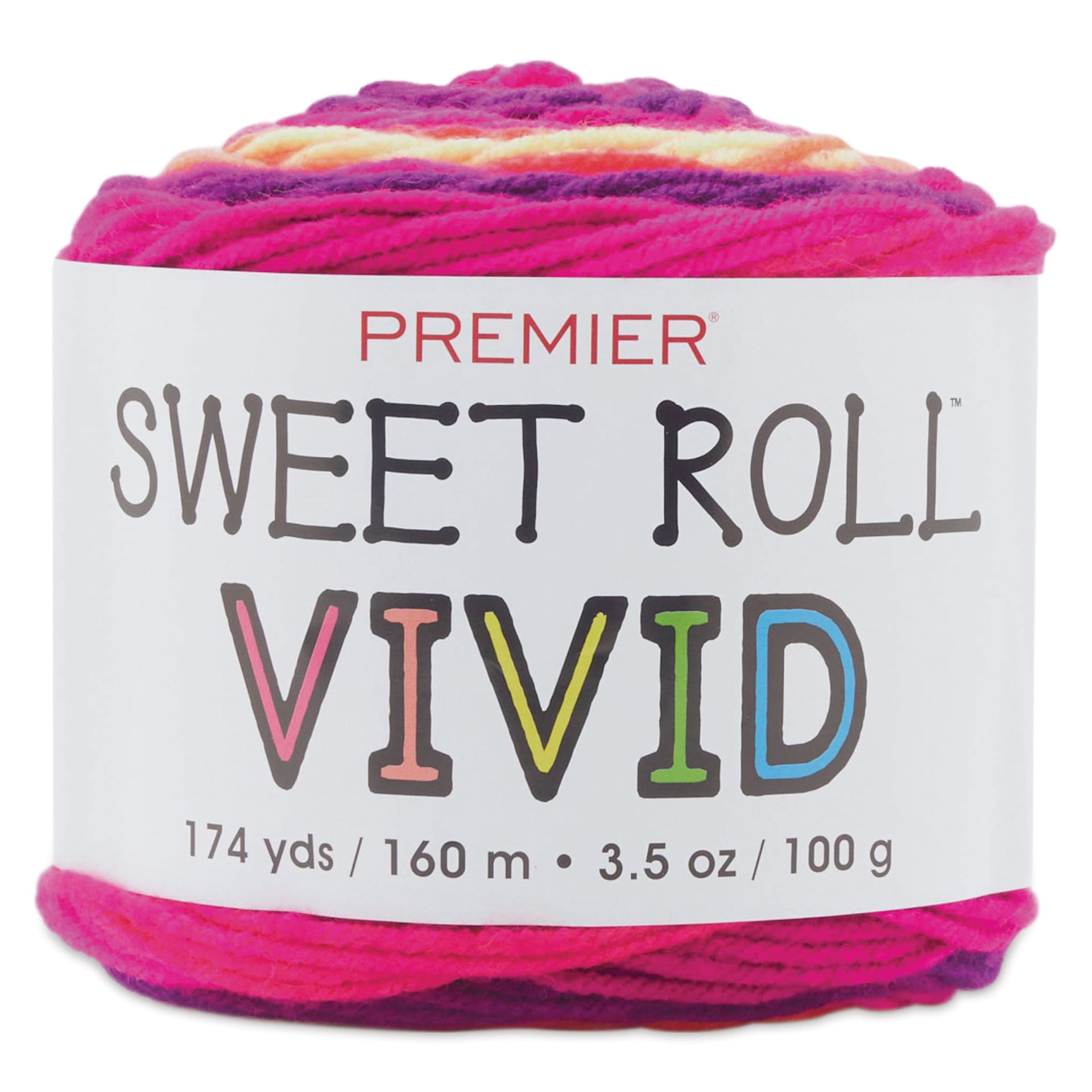 Premier Yarn Sweet Roll Vivid Yarn - It's Electric, 174 yds