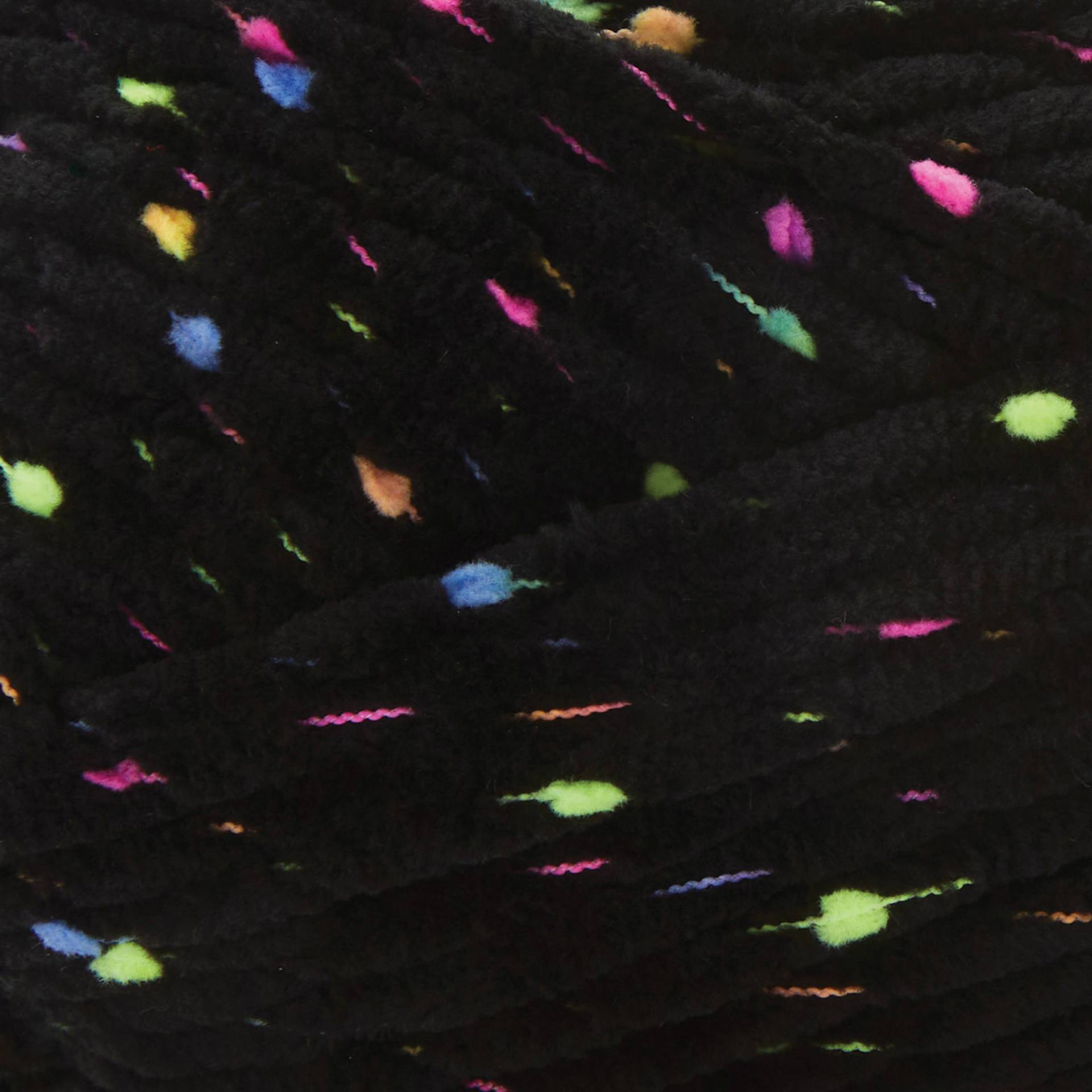 Premier Yarn Parfait Chunky Pom Pom Yarn - Neon Lights, 109 yds close-up