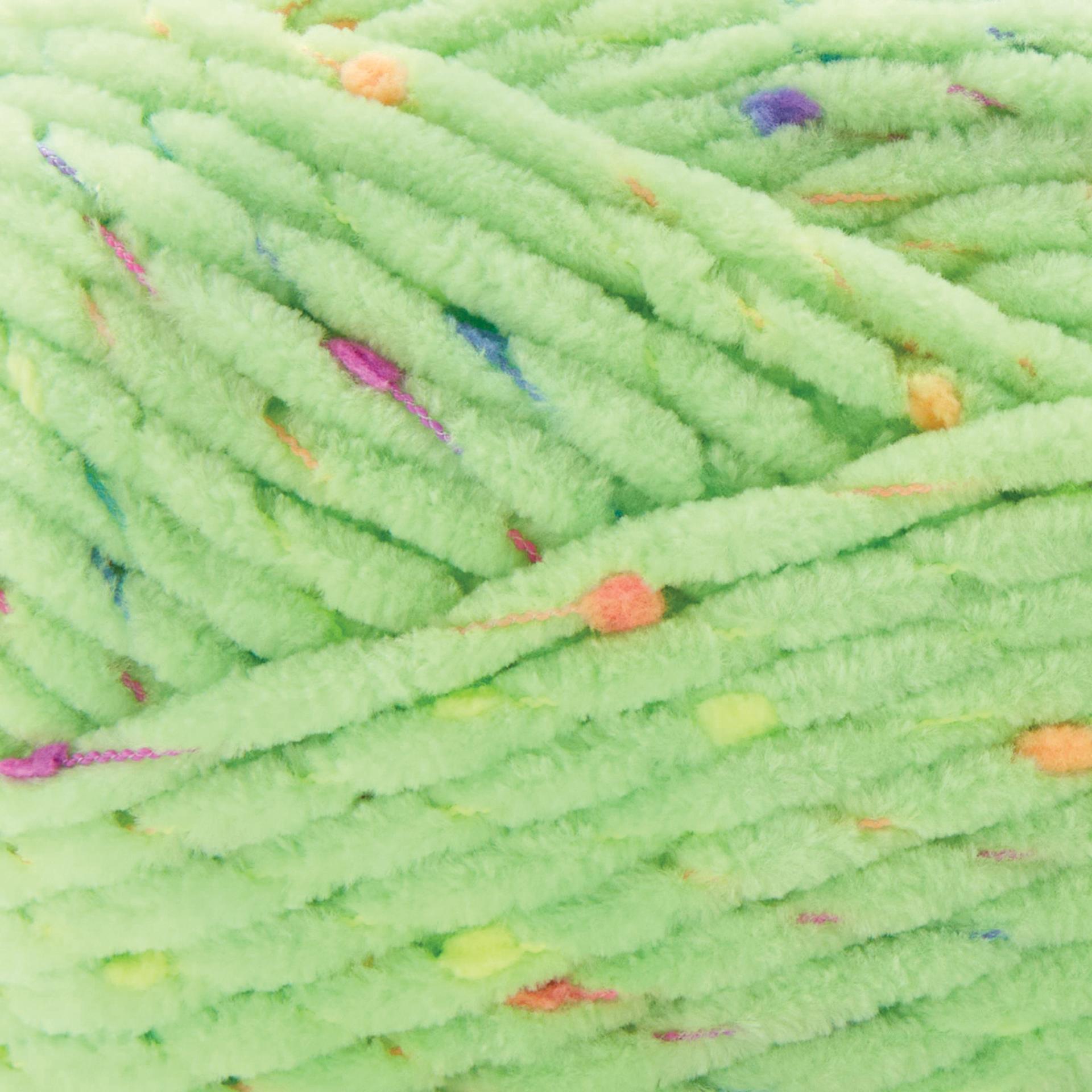Premier Yarn Parfait Chunky Pom Pom Yarn - Limelight, 109 yds close-up