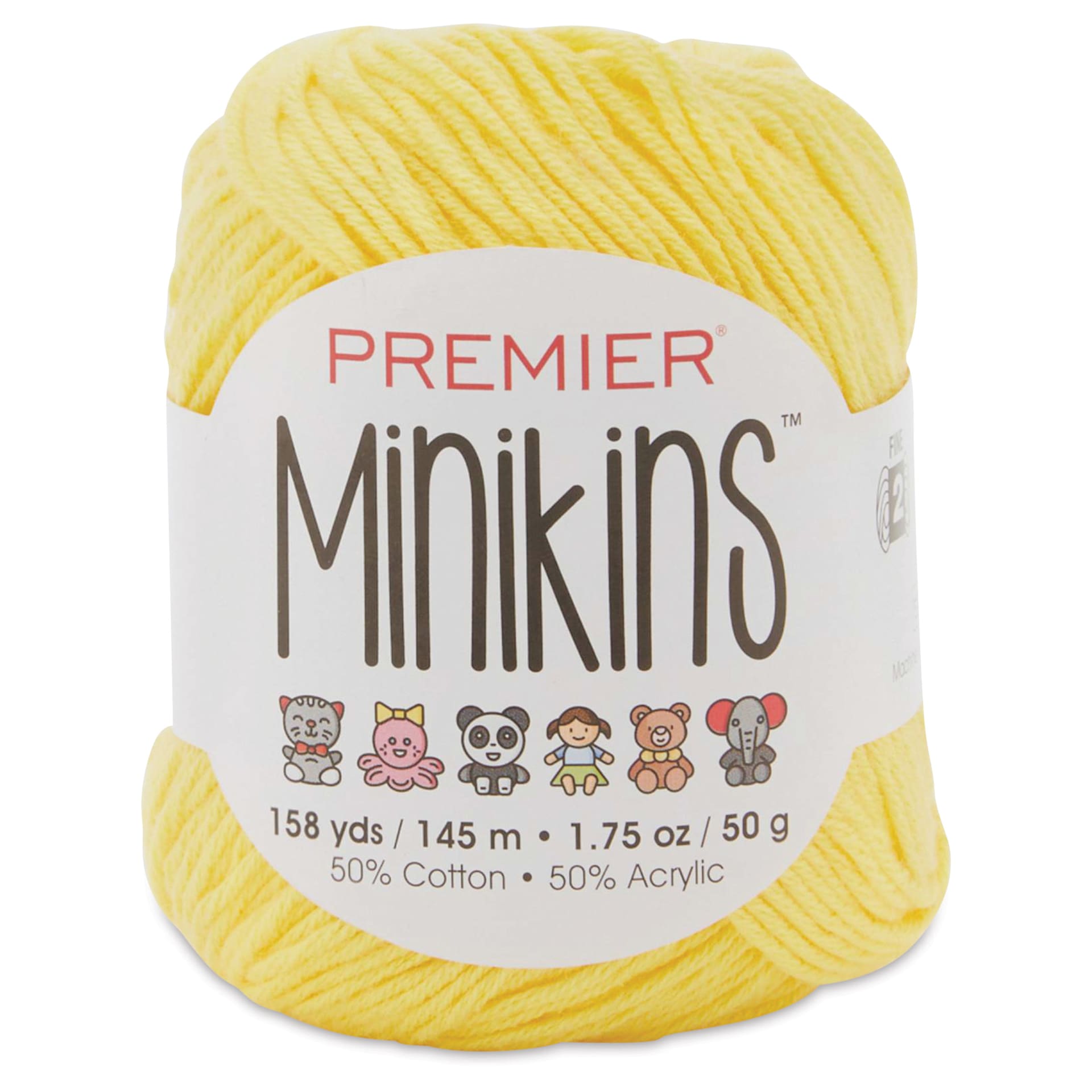Premier Yarn Minikins Yarn - Banana, 158 yds