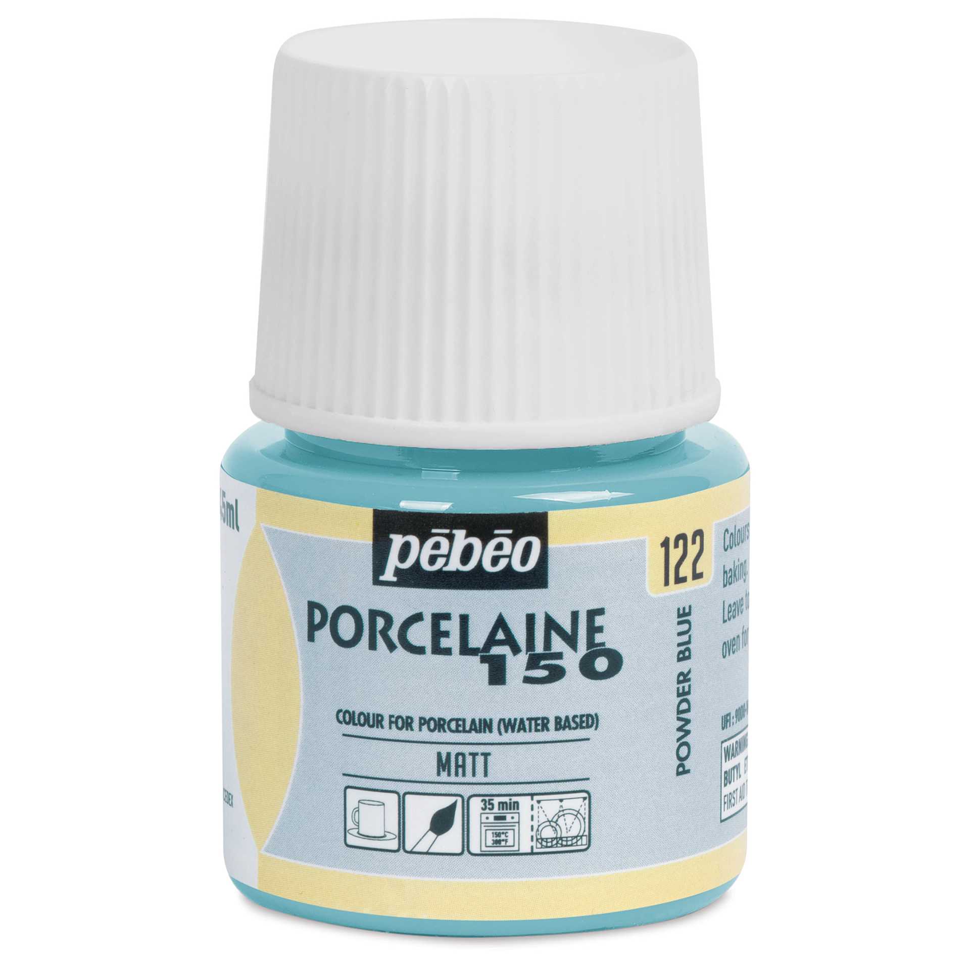 Pebeo Porcelaine 150 Paint - Chalk Powder Blue, 45 ml