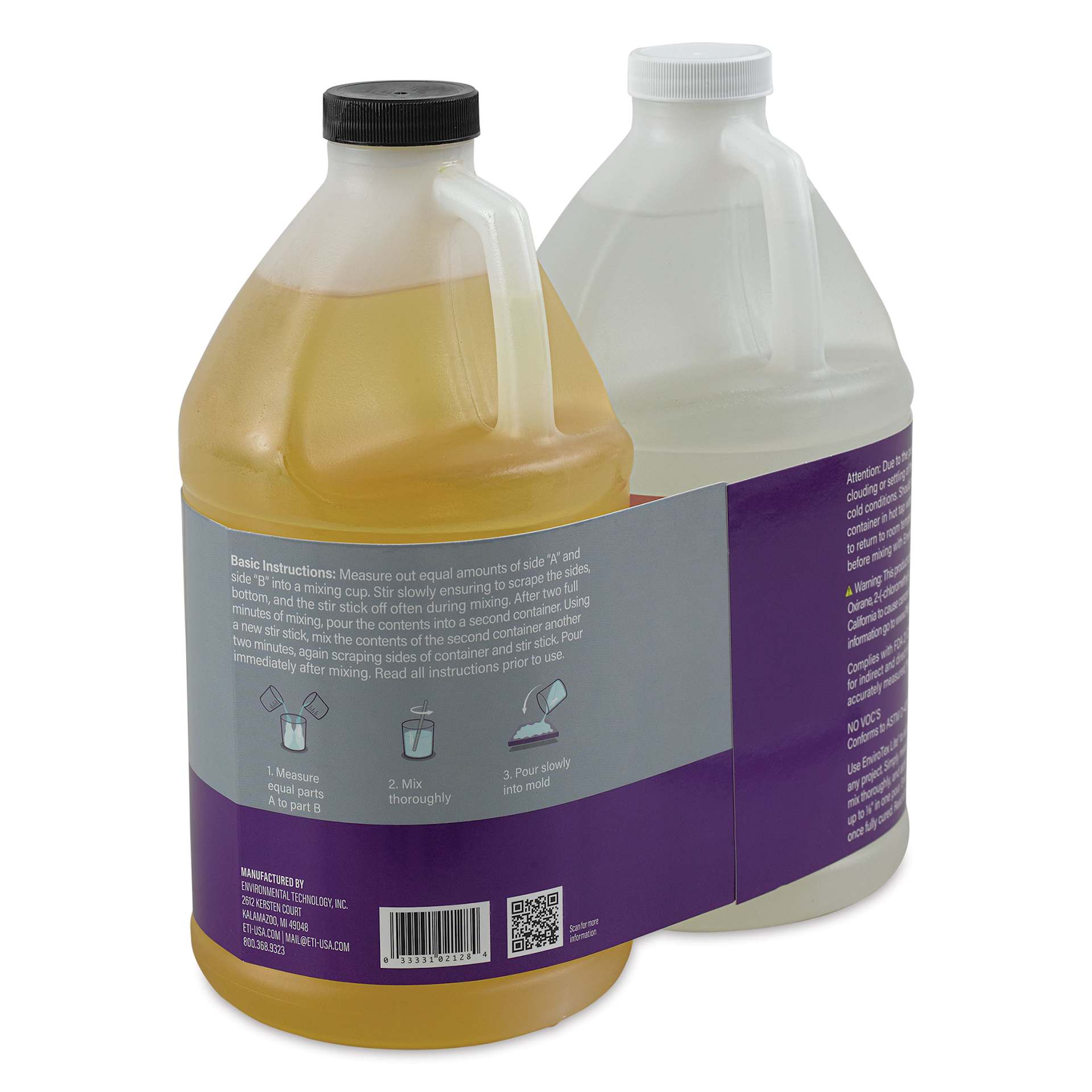 Envirotex Lite Kit - 128 oz kit back of packaging
