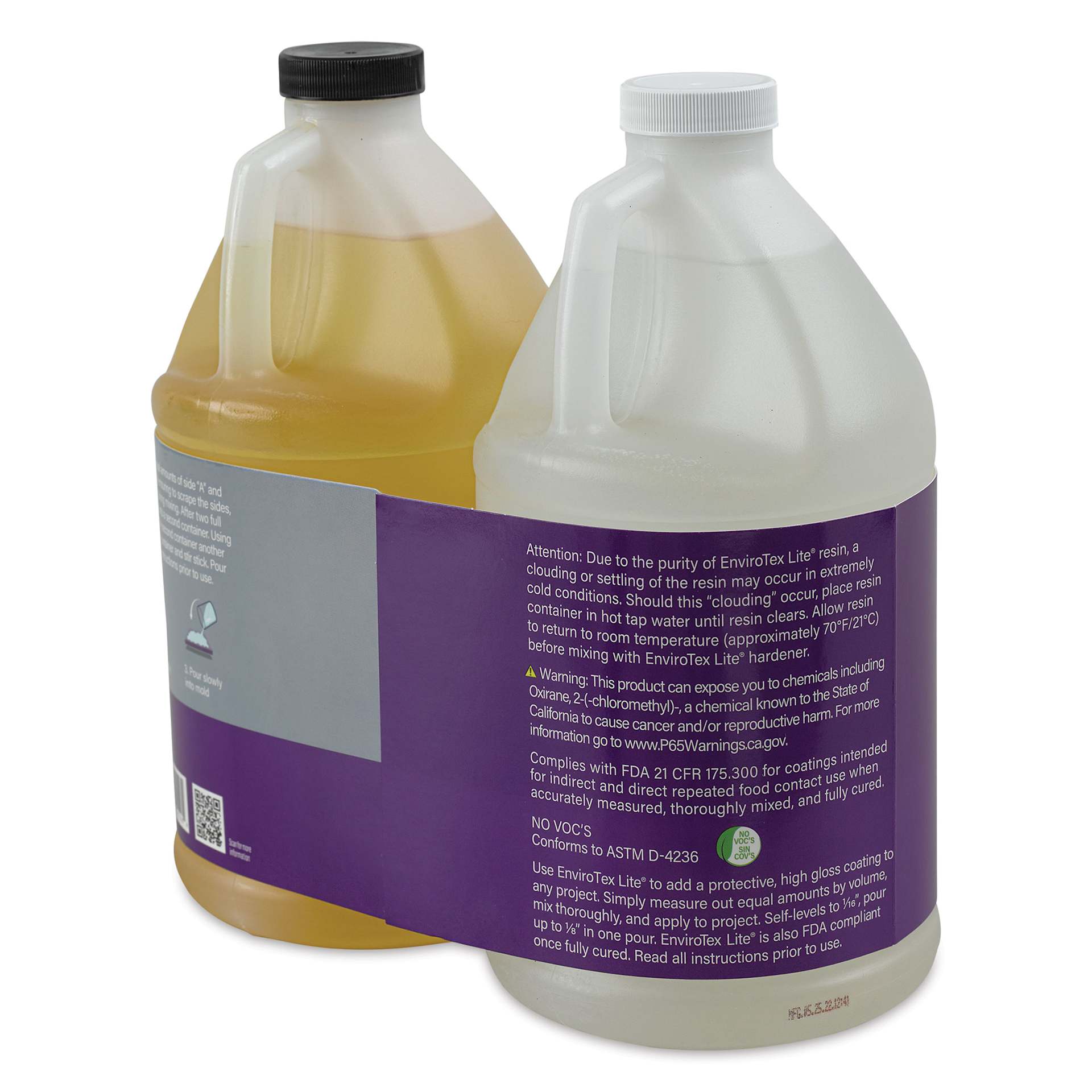 Envirotex Lite Kit - 128 oz kit back right side of packaging