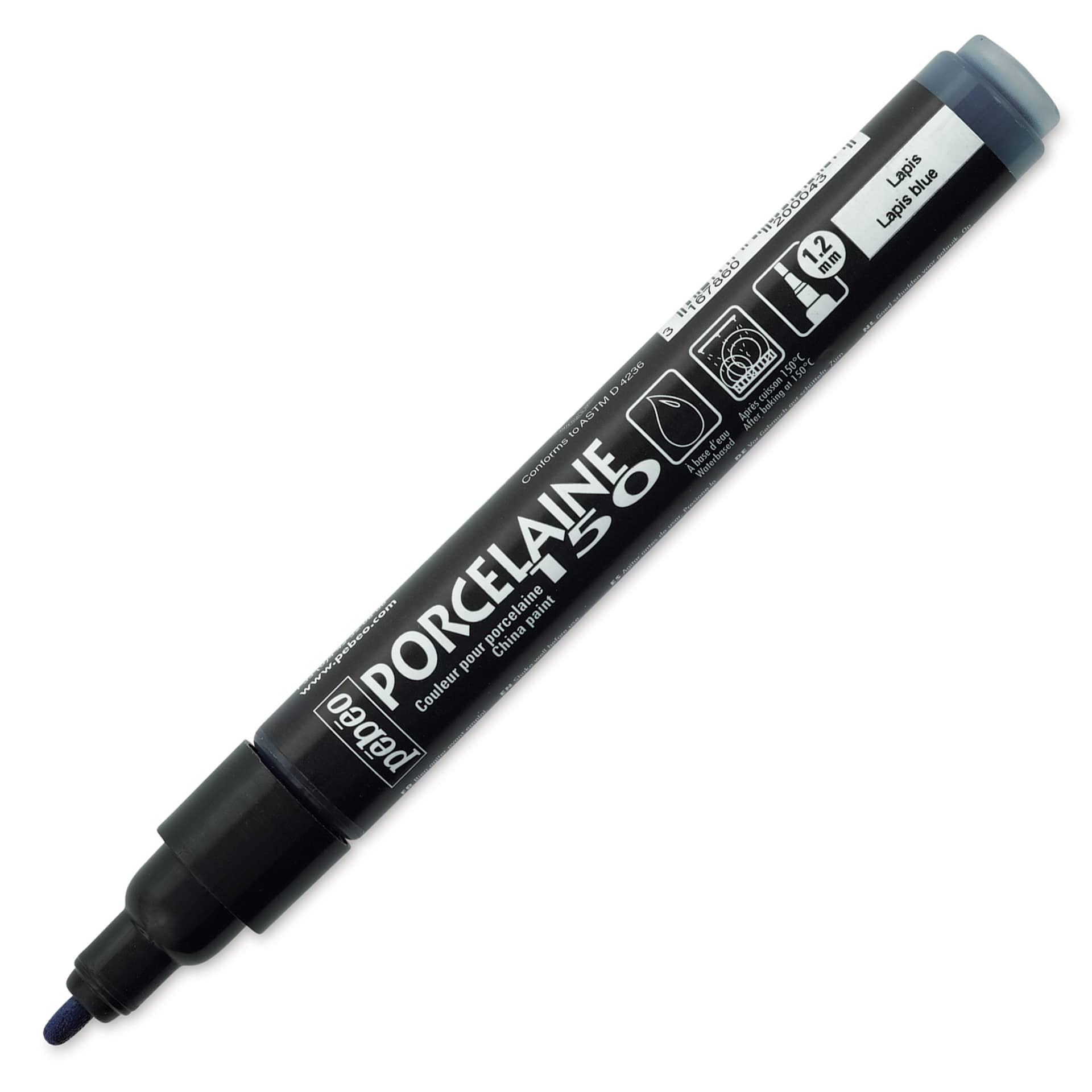 Pebeo Porcelaine 150 Paint Marker - Lapis Blue, Broad